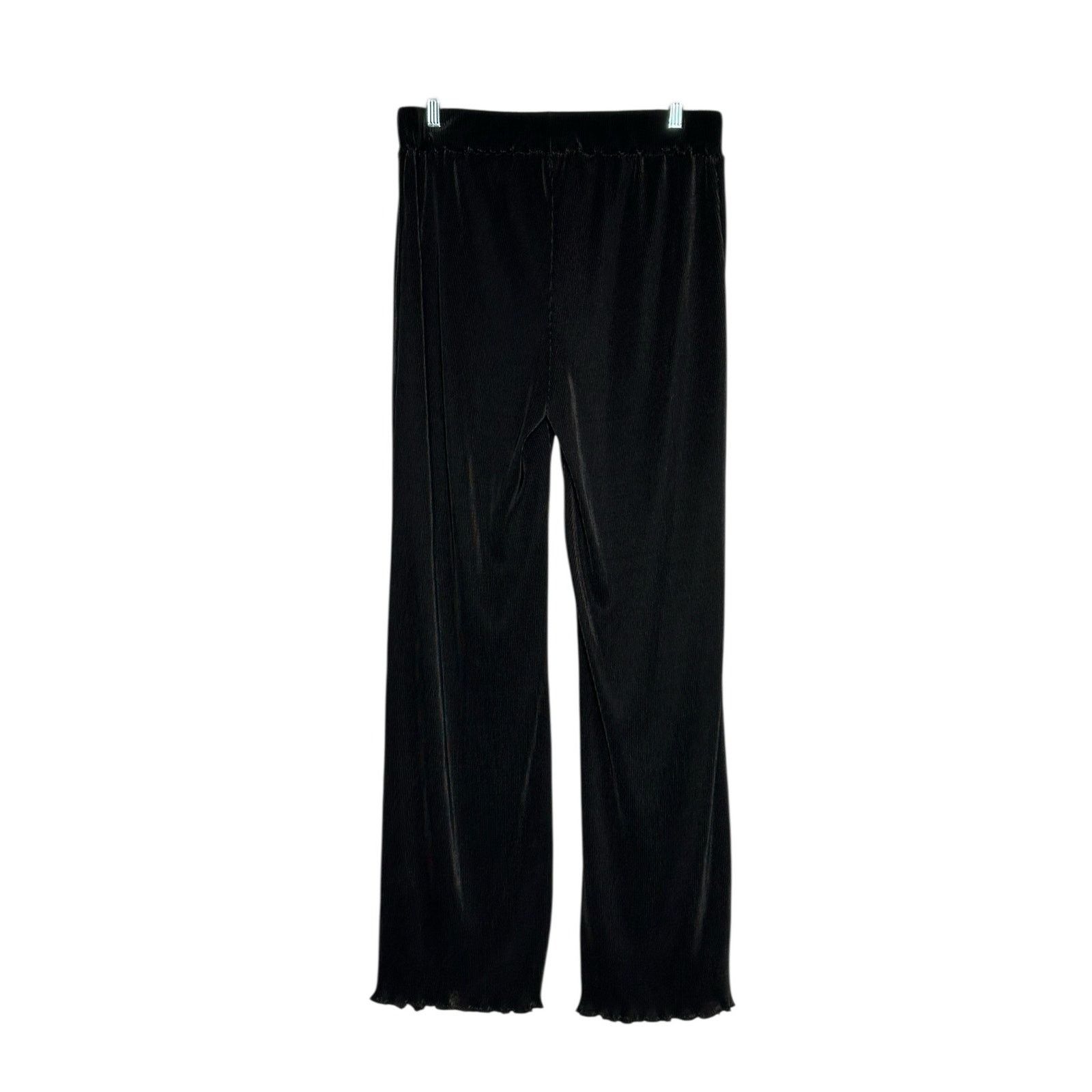 Rachel Zoe Rachel Zoe black slinky wide legs pull on pants size Medium Size 32" / US 10 / IT 46 - 2 Thumbnail