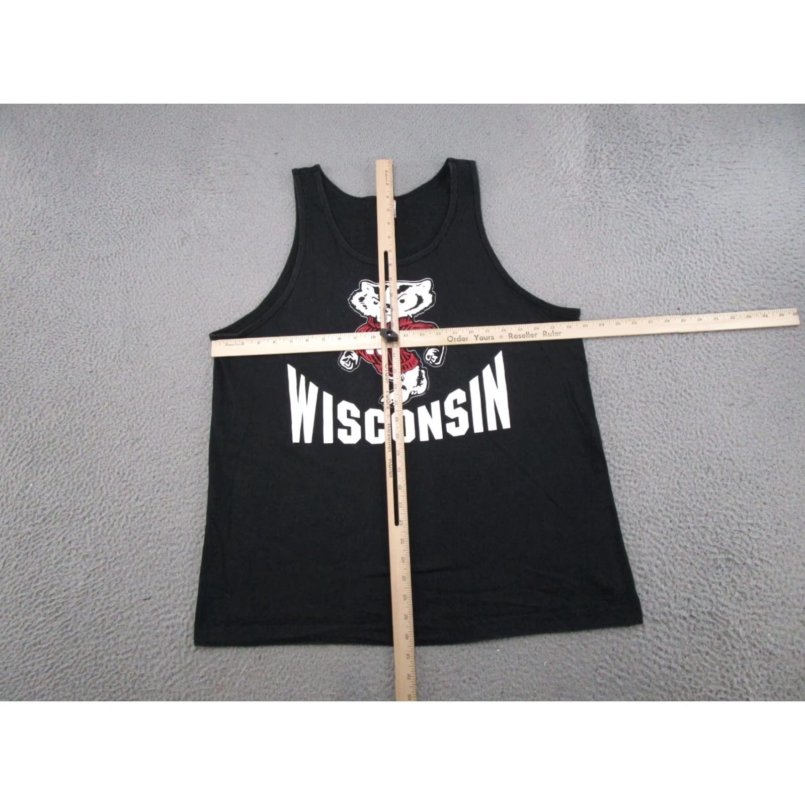 Fruit Of The Loom VINTAGE Fruit of the Loom Wisconsin Badgers SZ XL Crew Neck T-Shirt Men 90s Black Cotton Short Sleeve 1990s Vintage Size US XL / EU 56 / 4 - 4 Thumbnail
