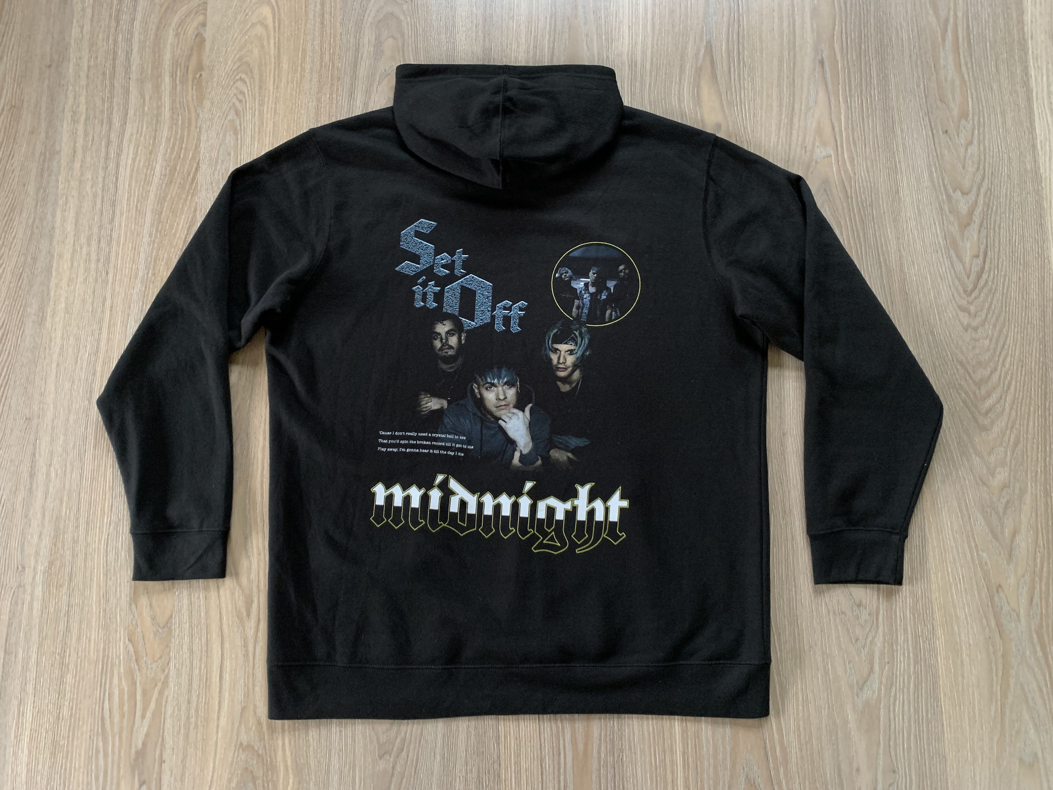Band Tees × Vintage Set It Off Rare Rock Band Black Hoodie Size US XXL / EU 58 / 5 - 3 Thumbnail