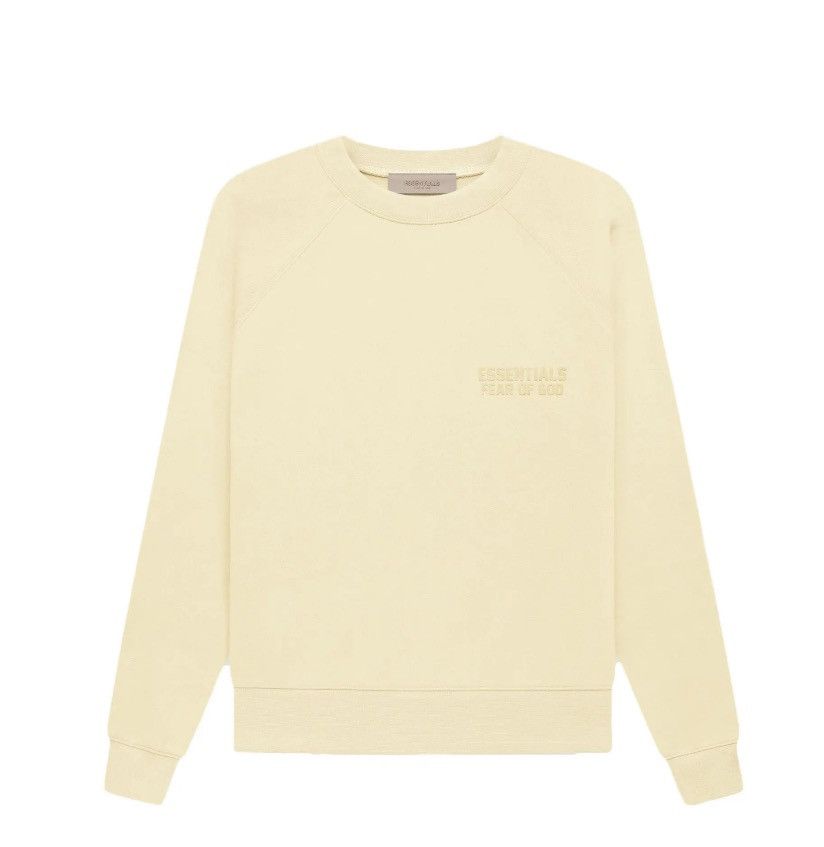 image of Essentials Crew Neck Sweat Shirt in Yellow, Men's (Size Small)