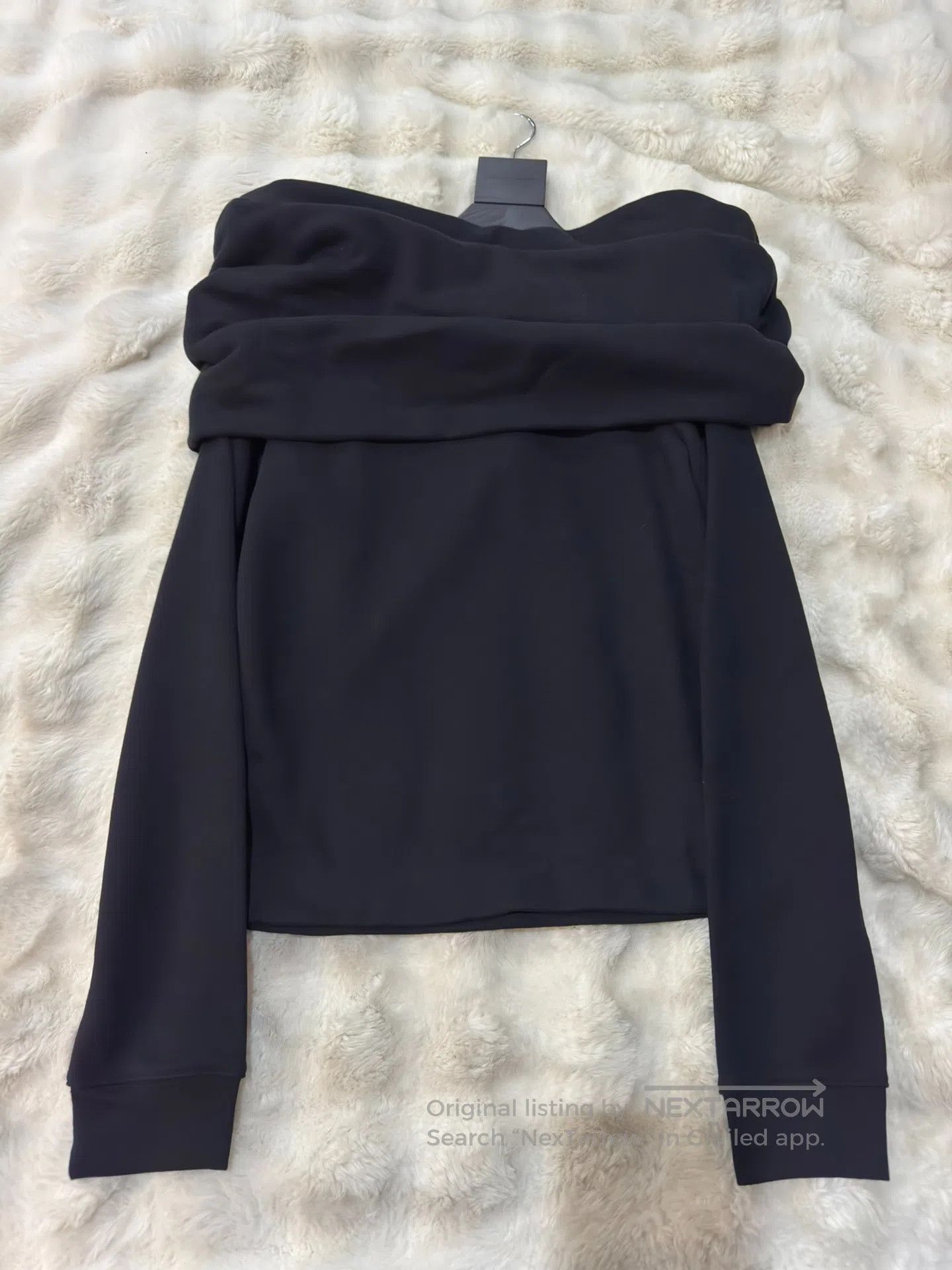 Saint Laurent Paris Saint Laurent Paris Off-the-Shoulder Sweatshirt| Size US S / EU 44-46 / 1 - 5 Thumbnail