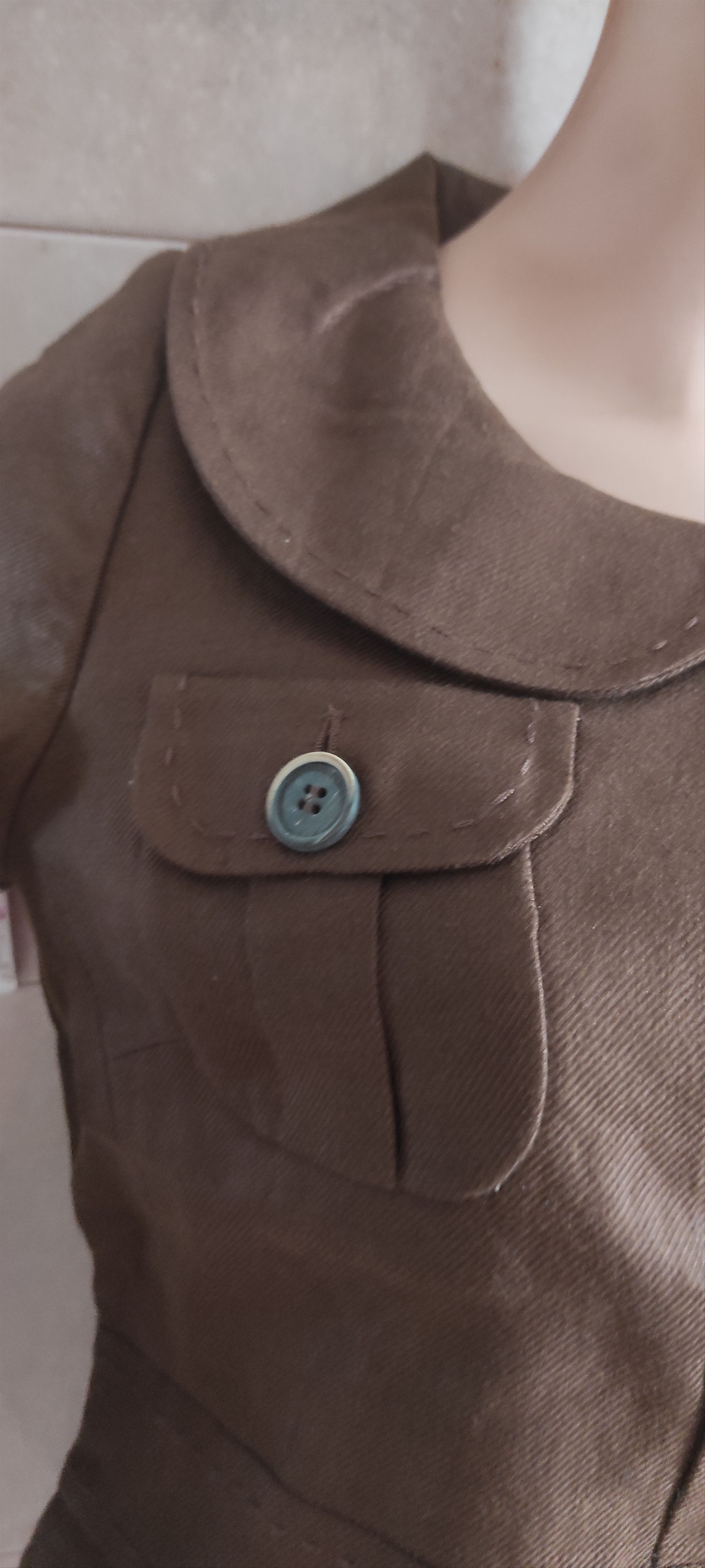 Massimo Dutti Massimo Dutti Brown Linen Classic Women Suit Made Spain Size M / US 6-8 / IT 42-44 - 8 Thumbnail