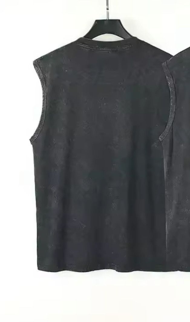 Other Vintage Retro Sleeveless Vest Men Washed Tank Top Size US M / EU 48-50 / 2 - 2 Thumbnail
