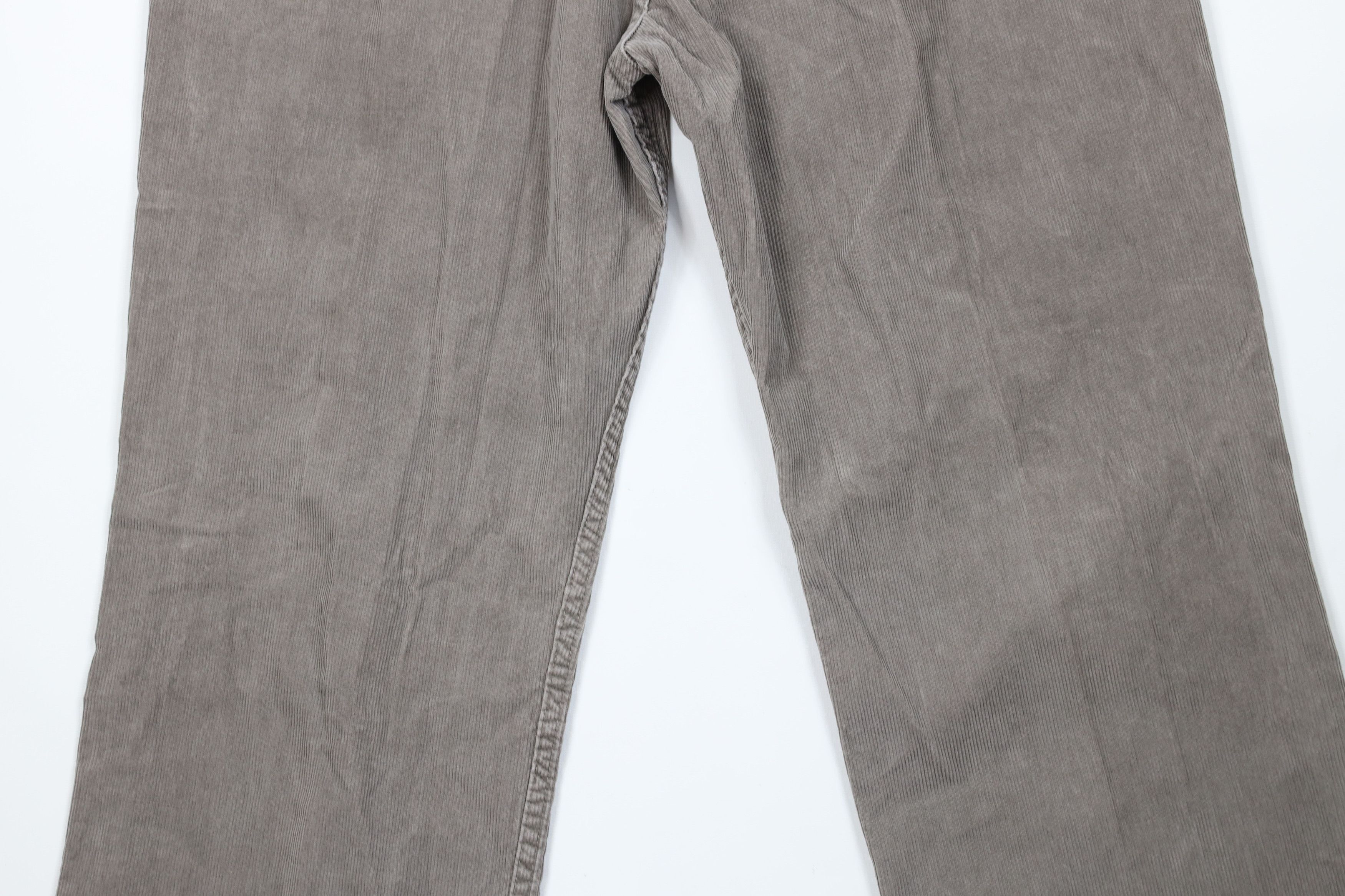 J.Crew × Vintage Vintage J Crew Wide Leg Corduroy Chino Pants Gray Cotton Size US 36 / EU 52 - 9 Thumbnail