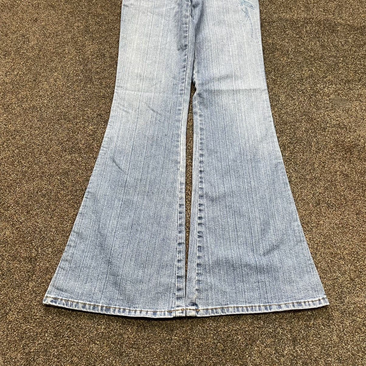 Vintage Y2K Vintage Flared Bootcut Jeans Light Wash Grunge Streetwea Size 34" / US 12 / IT 48 - 5 Thumbnail