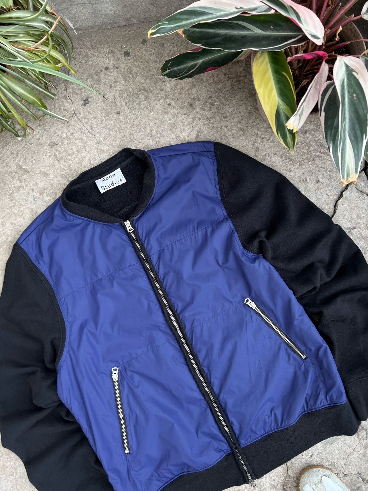 Acne Studios SS14 Acne Studios Keanu Two Tone Nylon Bomber Jacket Size US XL / EU 56 / 4 - 9 Thumbnail