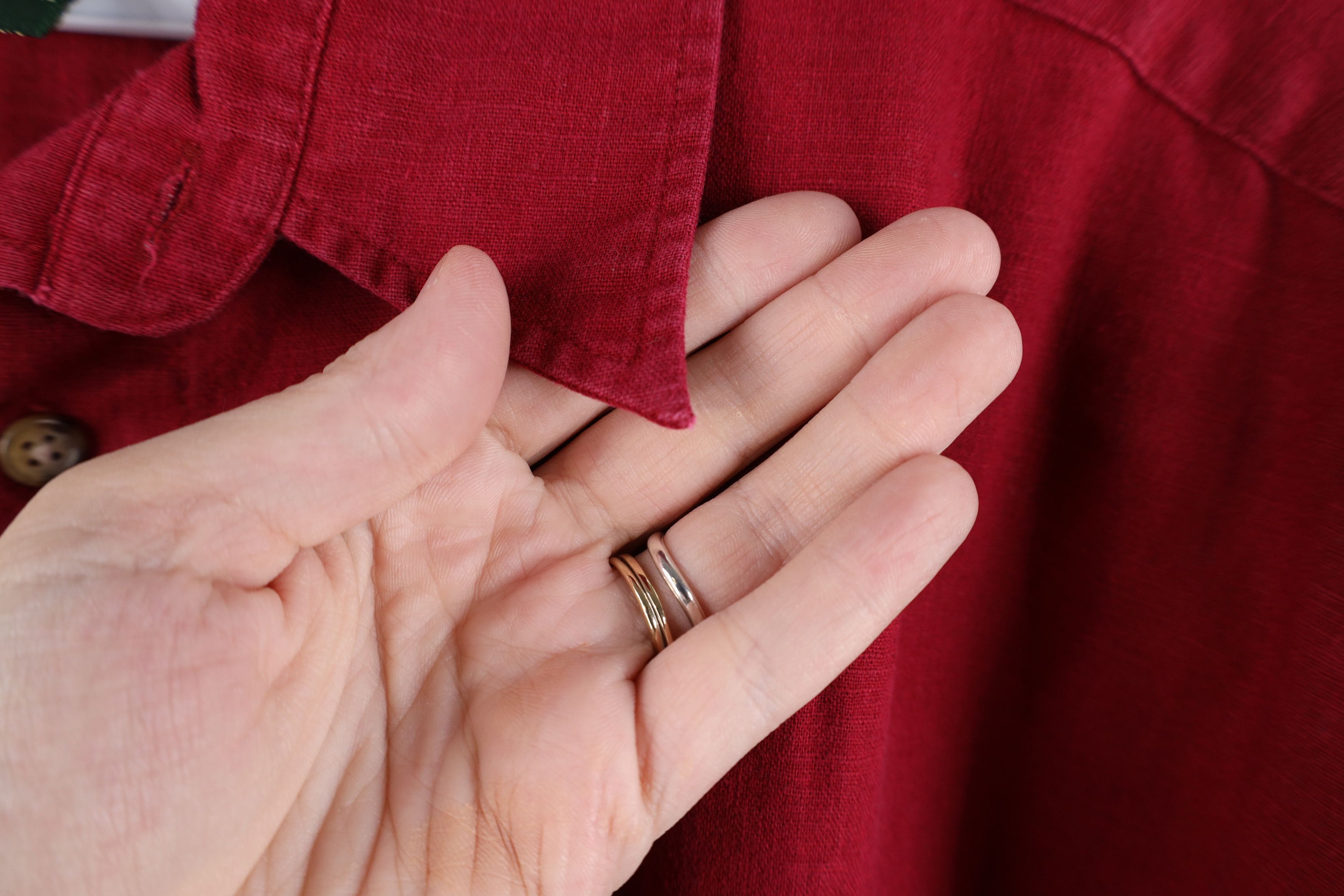 Vintage Vintage 90s Streetwear Linen Blend Collared Button Shirt Size US XL / EU 56 / 4 - 10 Thumbnail
