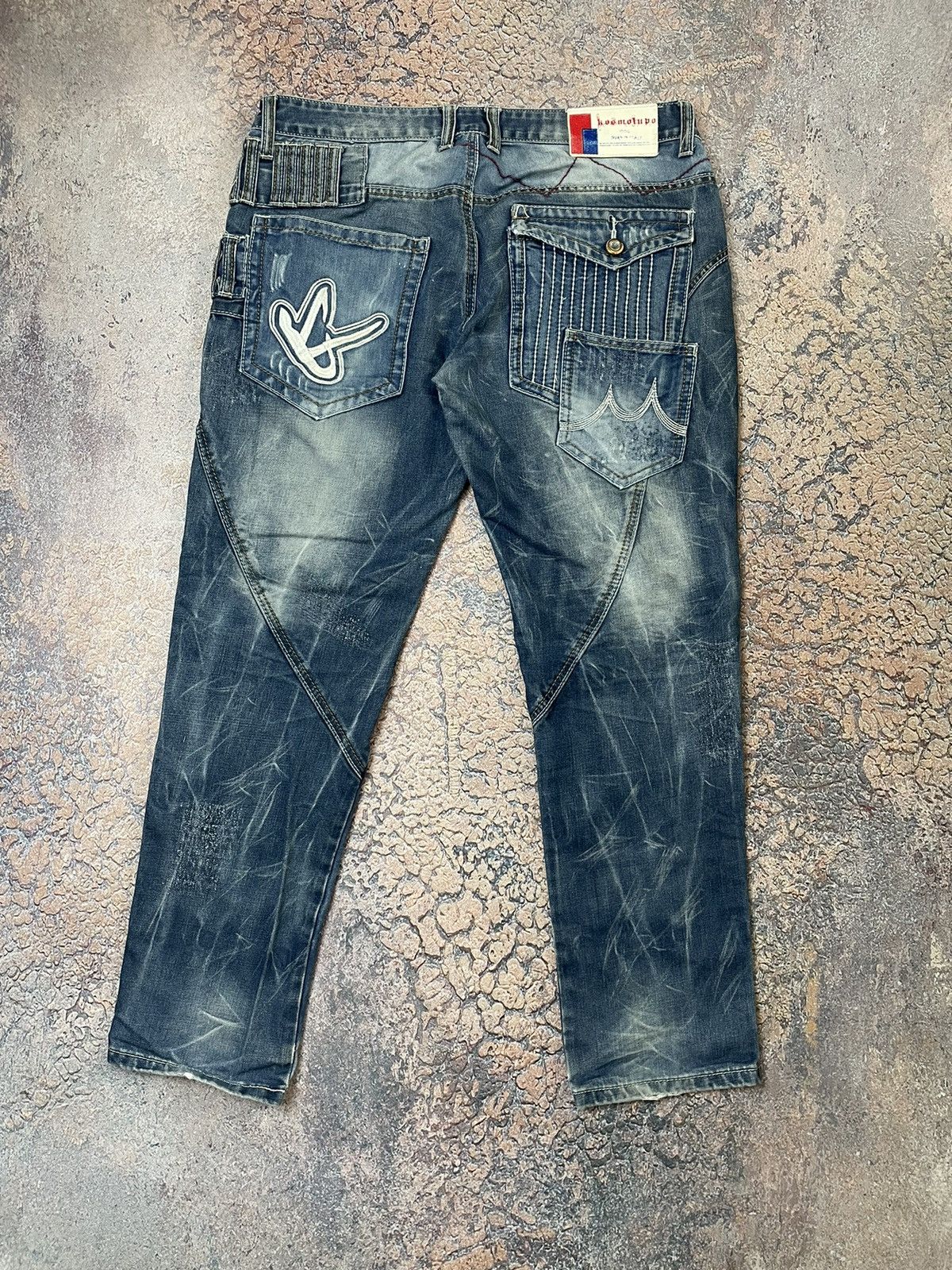 Vintage Avant Garde Kosmo Lupo jeans Japanese Denim | Grailed