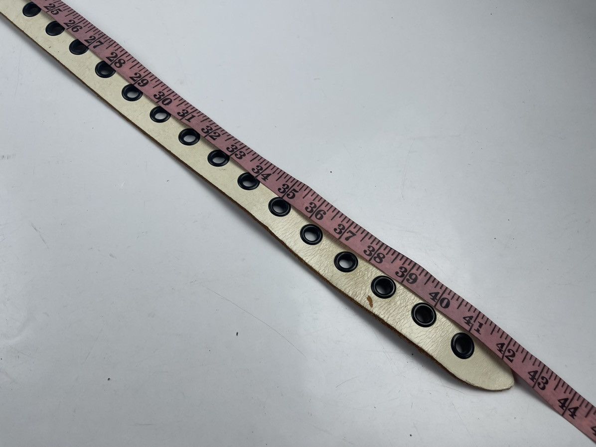 Japanese Brand studded leather belt tc19 Size 38 - 7 Thumbnail