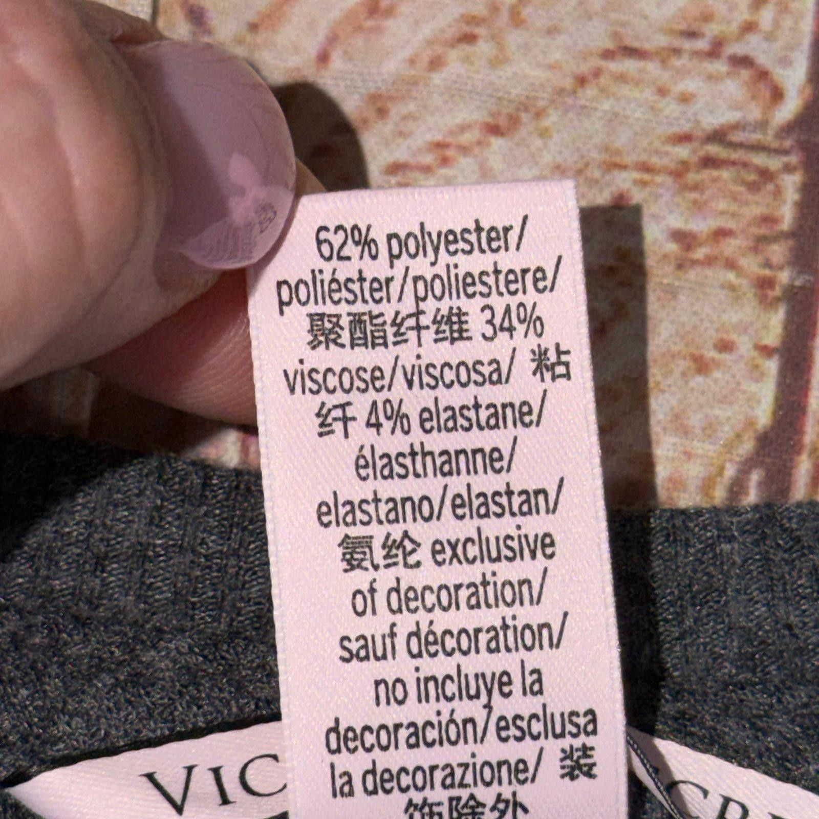 Other Victoria's Secret Women's Grey XL T-Shirt Size XL / US 12-14 / IT 48-50 - 4 Thumbnail