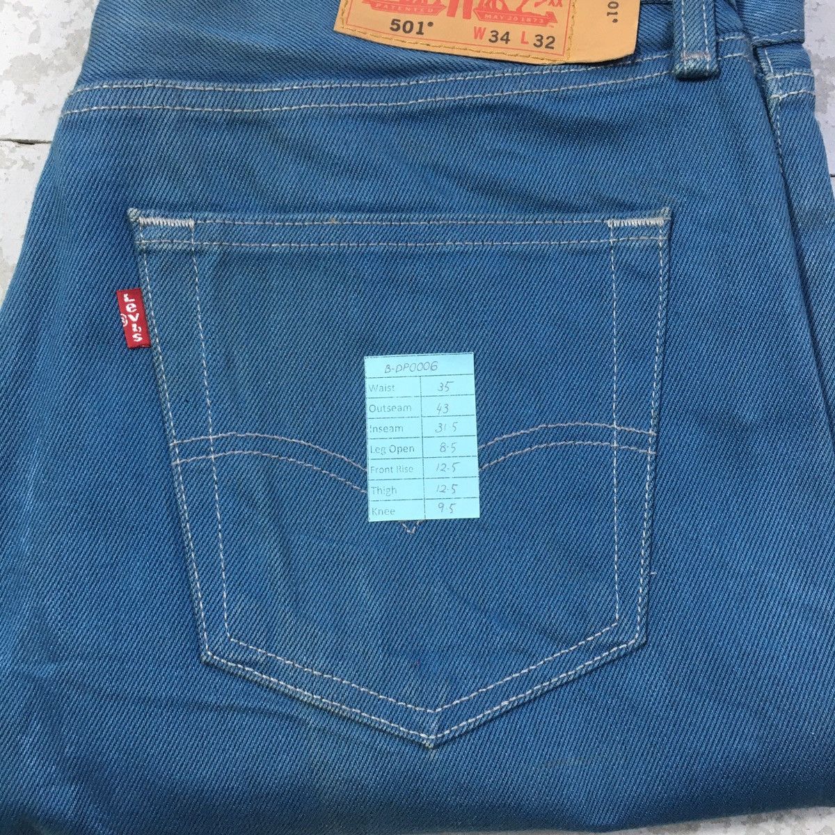 Levi's × Vintage Levis 501 Blue Denim Pant bdp0006 Size US 35 - 10 Thumbnail