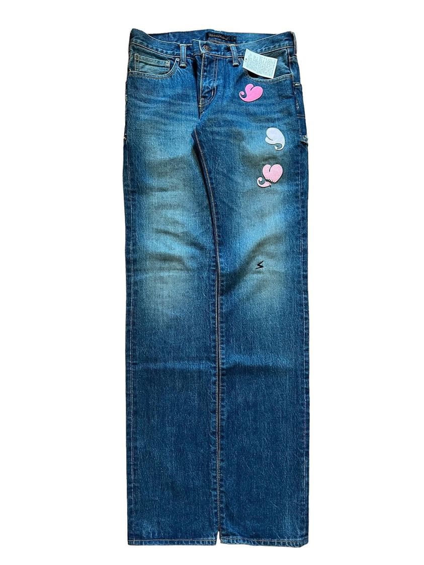 image of Undercover Heart Denim in Blue, Men's (Size 30)
