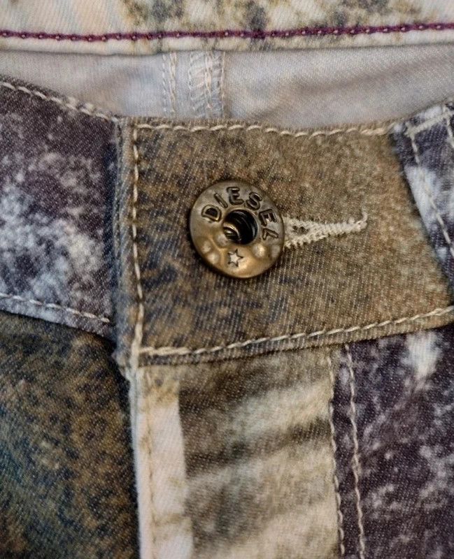 Diesel Diesel Livier-SP Archive "Cloud/Stone" Print Slim Jeans W29 Size 29" - 7 Thumbnail