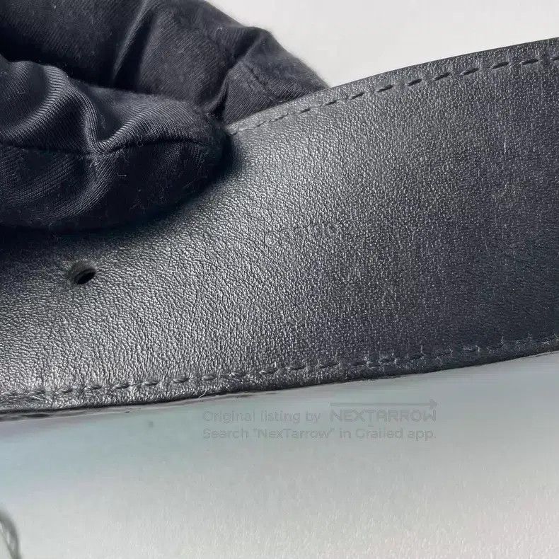 Louis Vuitton Louis Vuitton Black Checkerboard Letter Leather Belt Size ONE SIZE - 9 Thumbnail