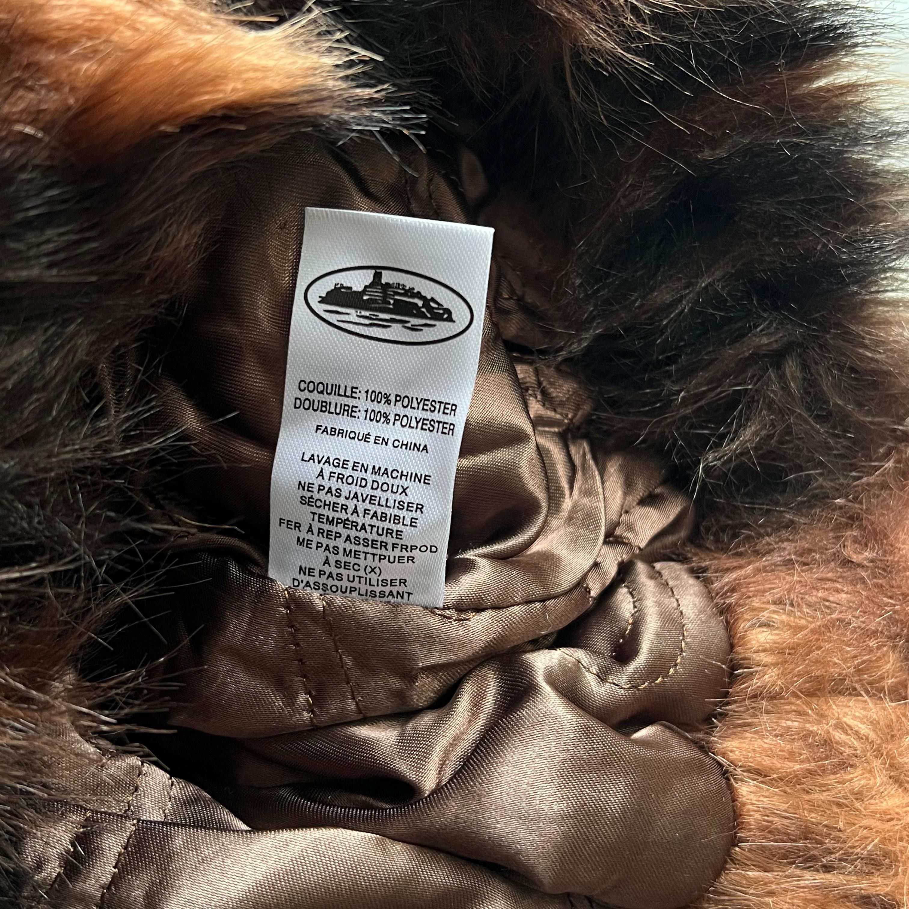 Corteiz Corteiz Faux Fur Hooded Jacket Brown Size US L / EU 52-54 / 3 - 6 Thumbnail