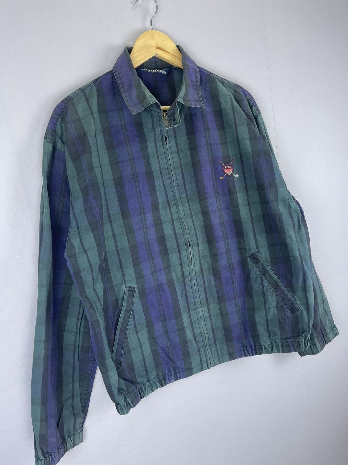 Polo Ralph Lauren × Vintage Vintage Polo Ralph Lauren Golf Green Tartan Jacket Size US M / EU 48-50 / 2 - 4 Thumbnail