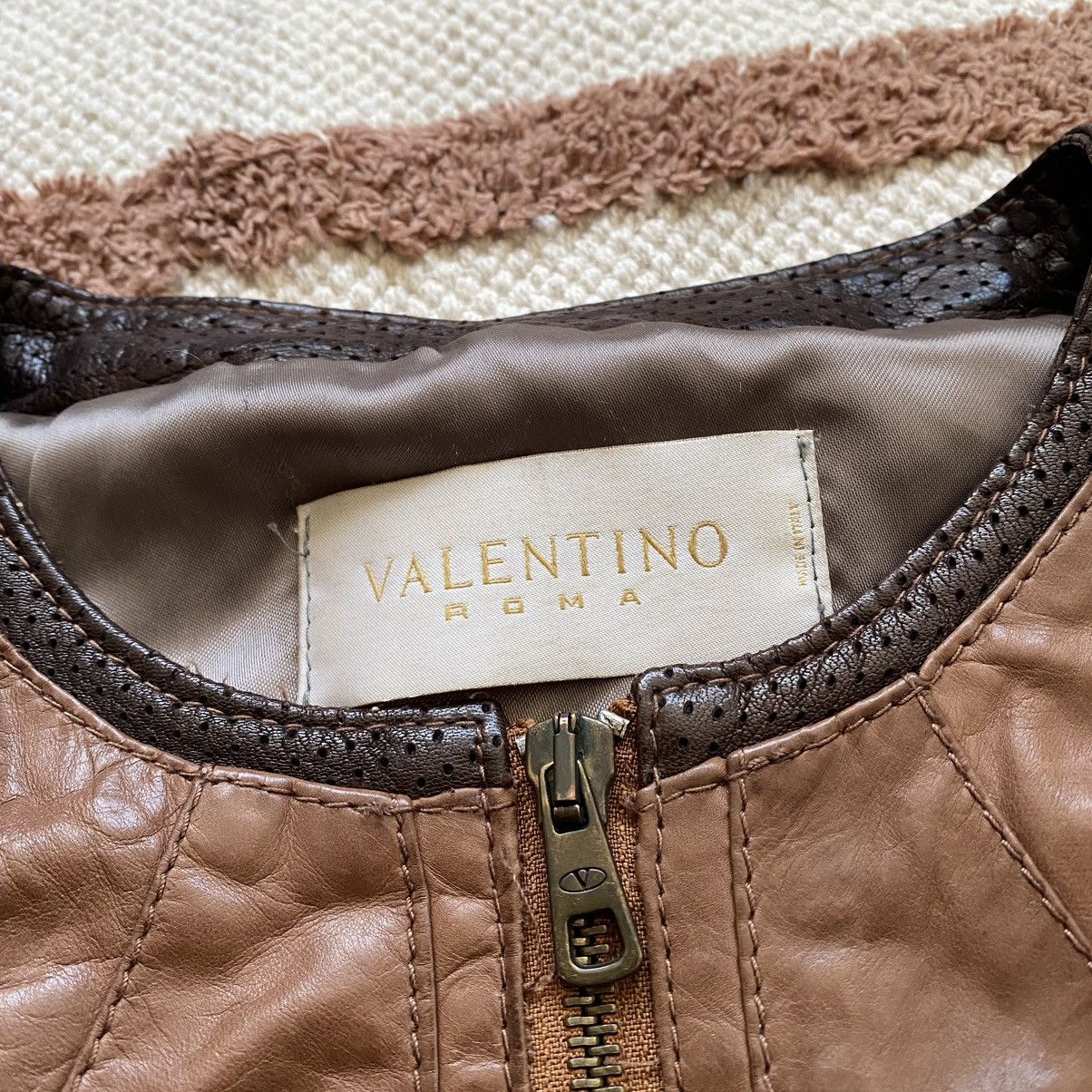 Valentino VALENTINO ROMA AVANT GARDE LEATHER JACKET Size M / US 6-8 / IT 42-44 - 6 Thumbnail