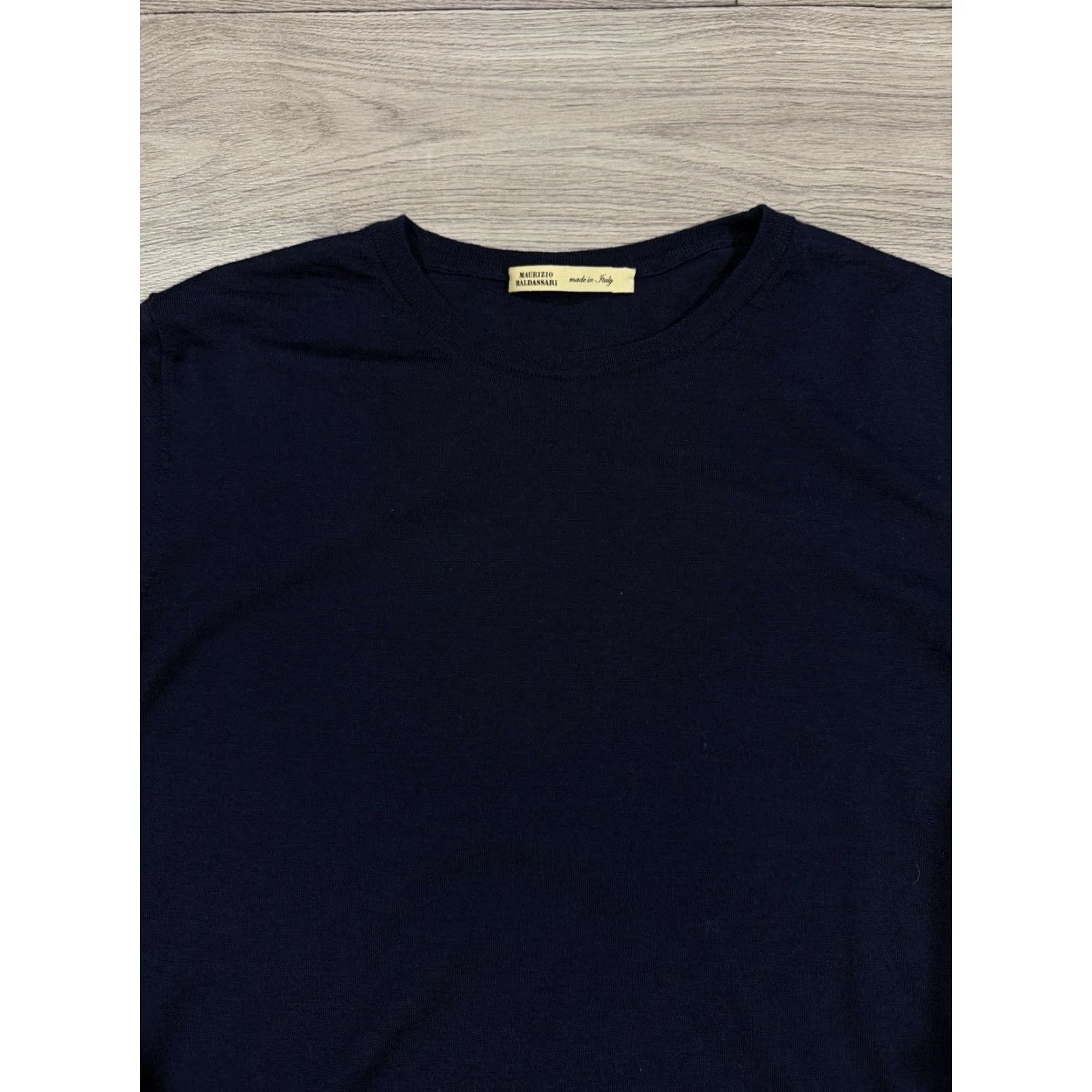 Vintage Maurizio Baldassari Wool Sweater Navy Crew Neck Mens Size S Size US S / EU 44-46 / 1 - 7 Thumbnail