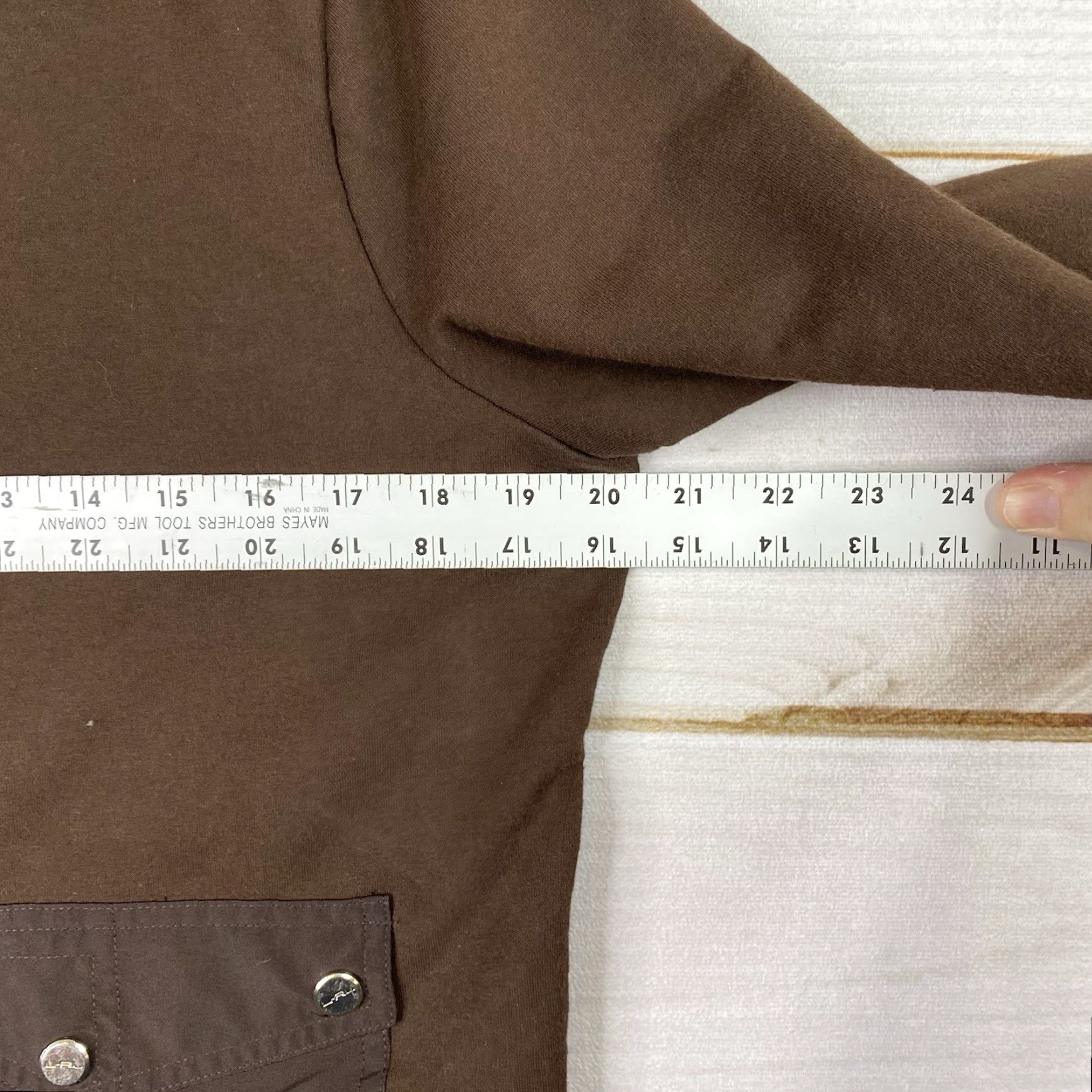 Ralph Lauren VINTAGE Ralph Lauren Sweatshirt Womens M Brown Full Zip Pockets Golf 90s Size M / US 6-8 / IT 42-44 - 6 Thumbnail