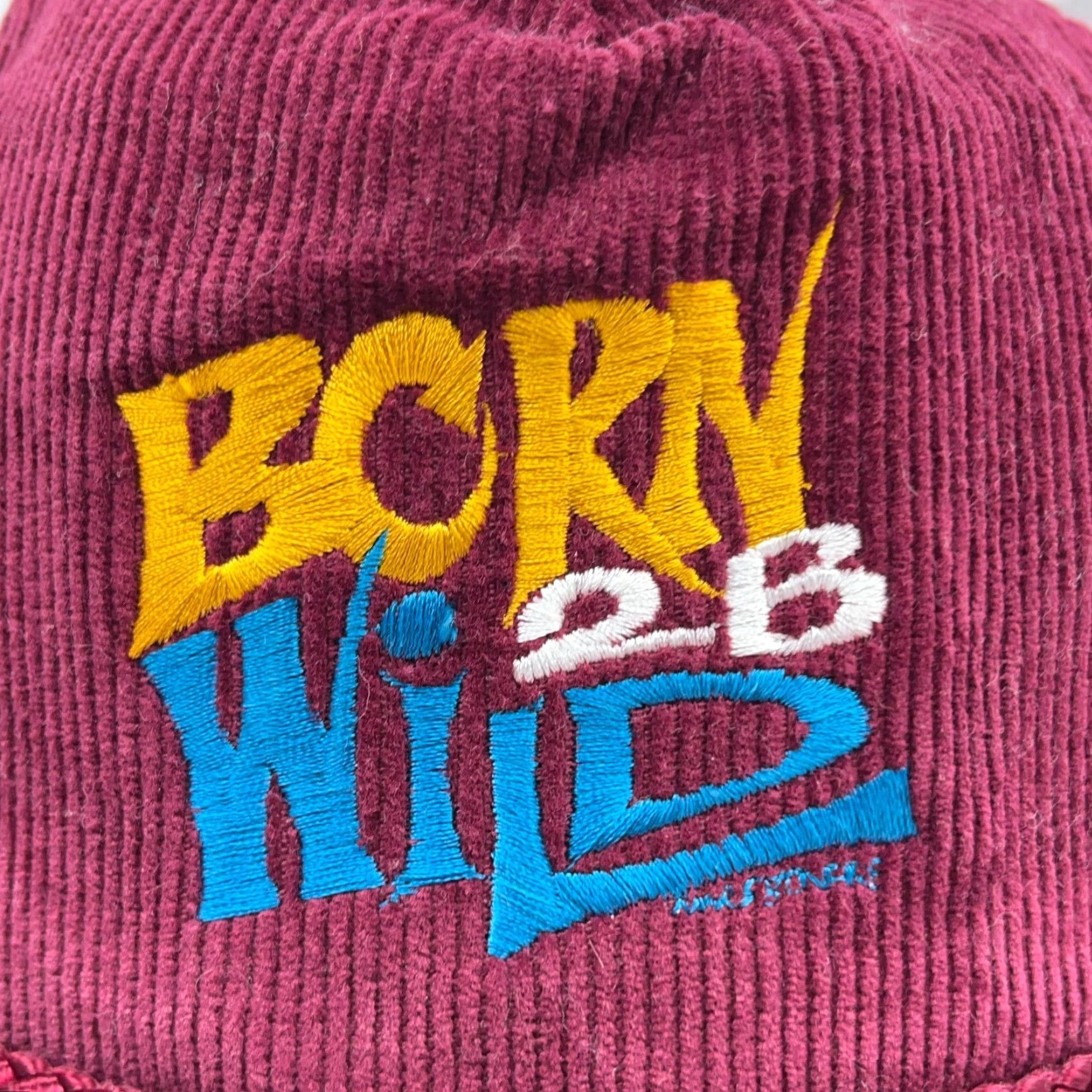 Vintage VINTAGE KC Collections Trucker Hat Corduroy Maroon Adjustable Red 90s 80s Hipster Outdoor Classic Retro Vintage Mens Cap Hat Size ONE SIZE - 2 Thumbnail