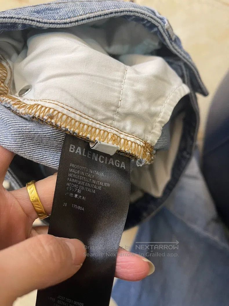 Balenciaga Balenciaga Flared Blue Denim Jeans Size 28" / US 6 / IT 42 - 7 Thumbnail