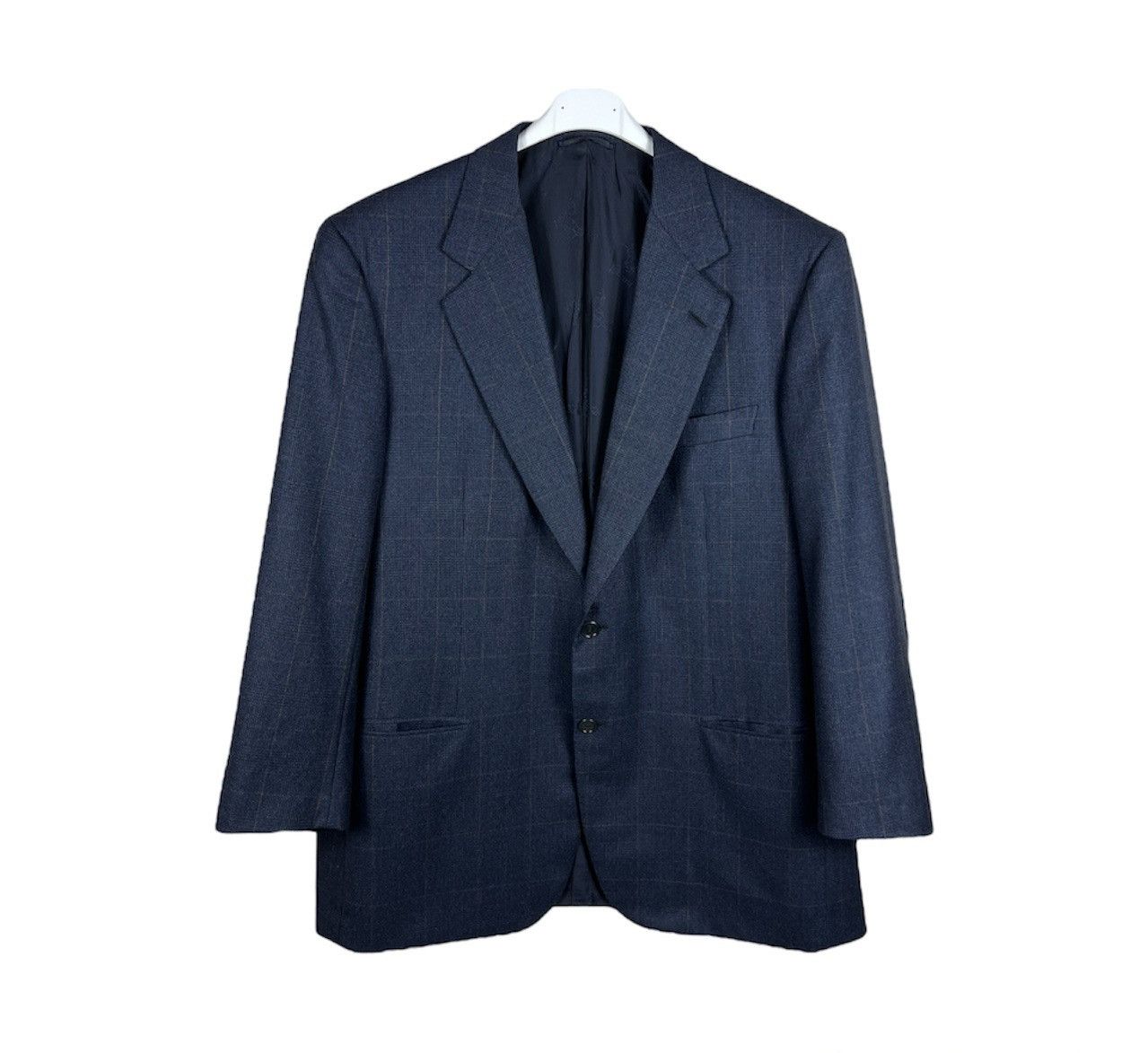 Brioni Brioni per Arabelli wool checked navy blazer jacket luxury Size 54R - 1 Thumbnail