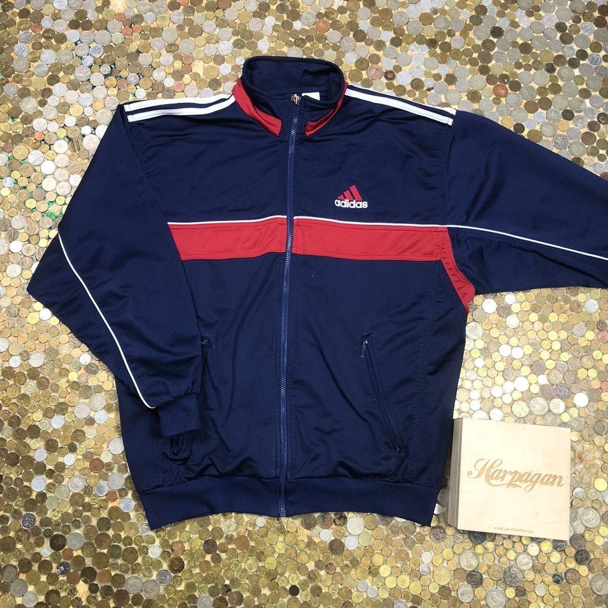 Adidas Adidas vintage zip sweatshirt tracksuit Size US M / EU 48-50 / 2 - 1 Thumbnail