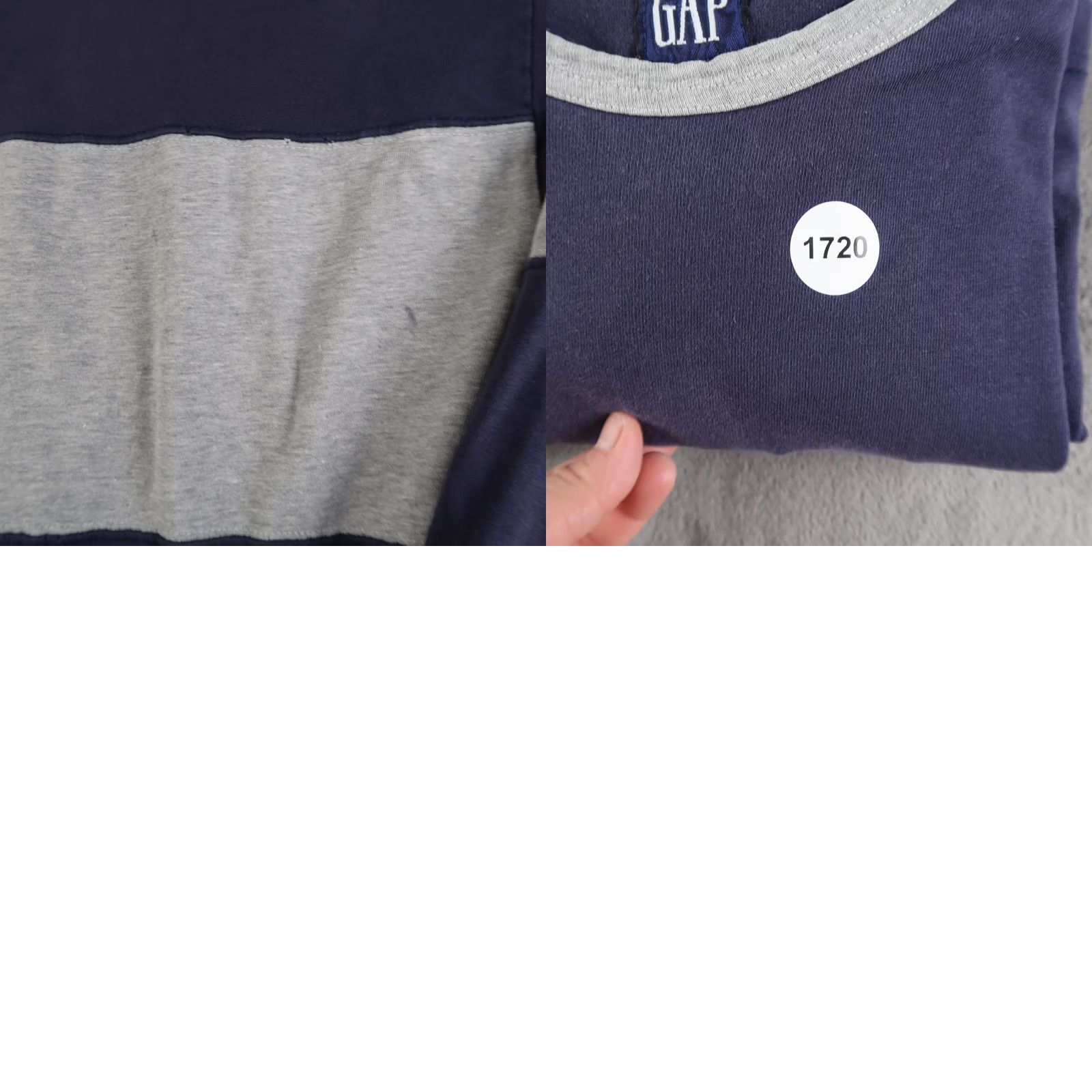 Gap VINTAGE Gap Rugby T Shirt Mens XL Blue Two Tone 90s Made in USA Size US XL / EU 56 / 4 - 9 Thumbnail