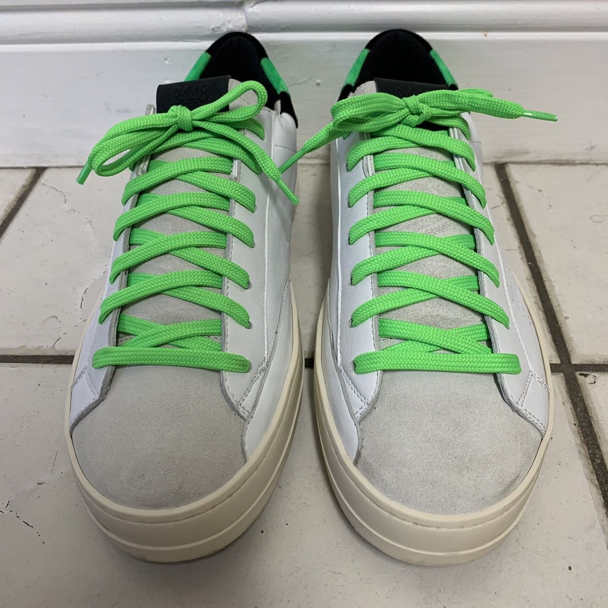 P448 p448 mens leather suede sneakers made in italy size 44 Size US 11 / EU 44 - 3 Thumbnail