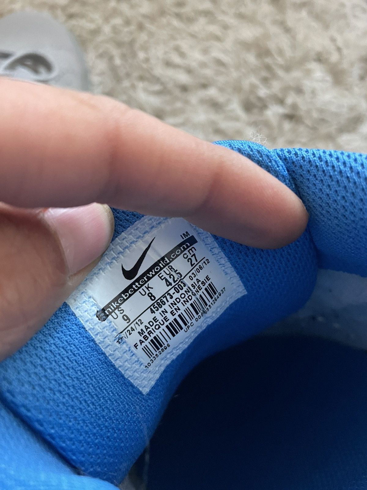 Nike Nike Court Tour Grey/Blue Size US 9 / EU 42 - 8 Thumbnail