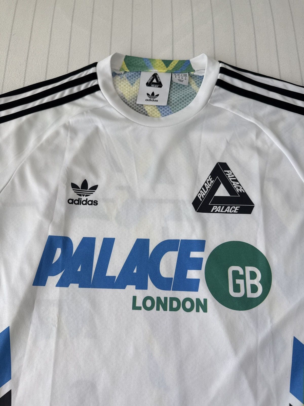 Adidas × Palace Palace Adidas Home Jersey White/Black Size Medium Size US M / EU 48-50 / 2 - 5 Thumbnail