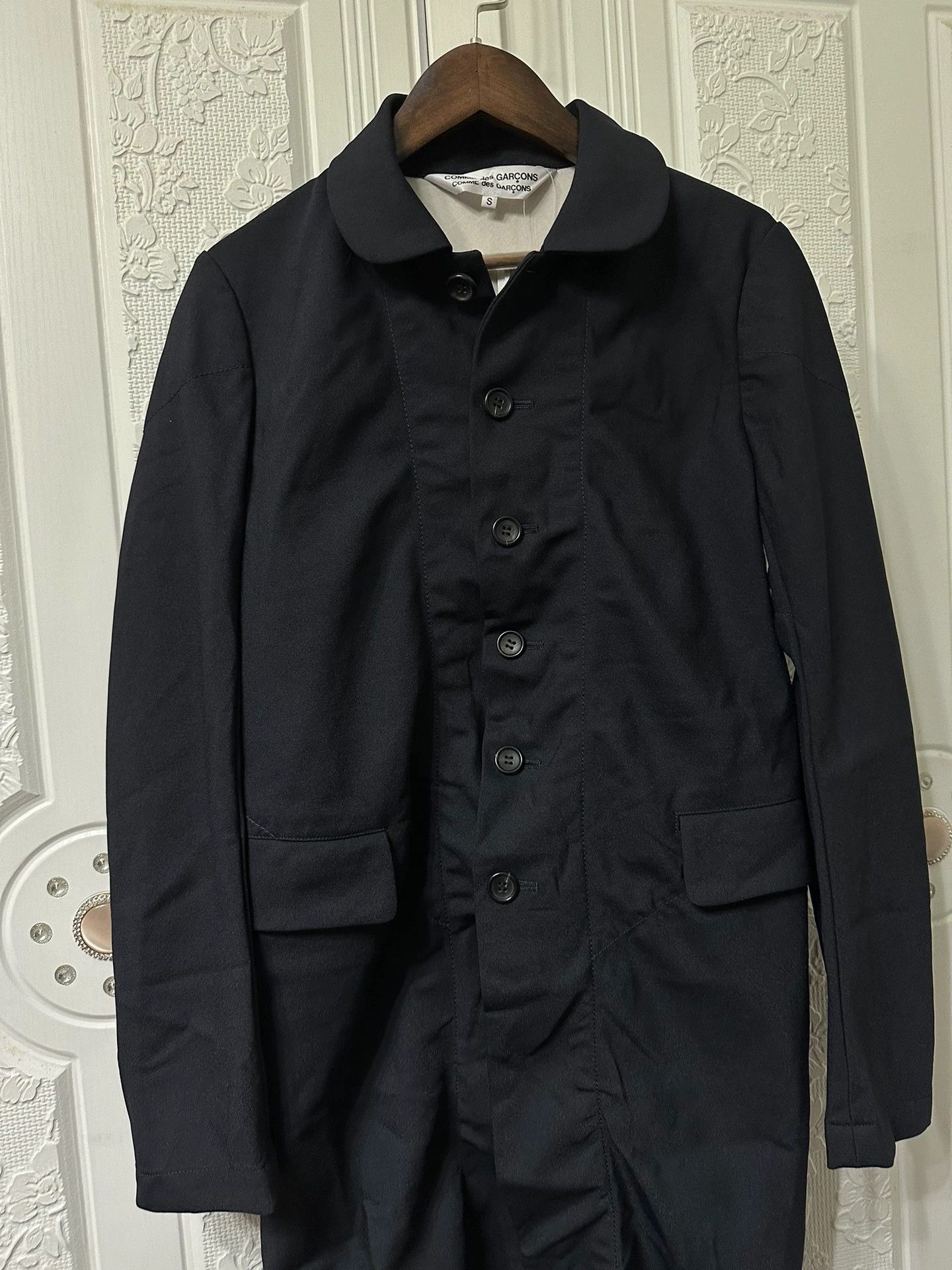 CDG long round neck suit jacket for women