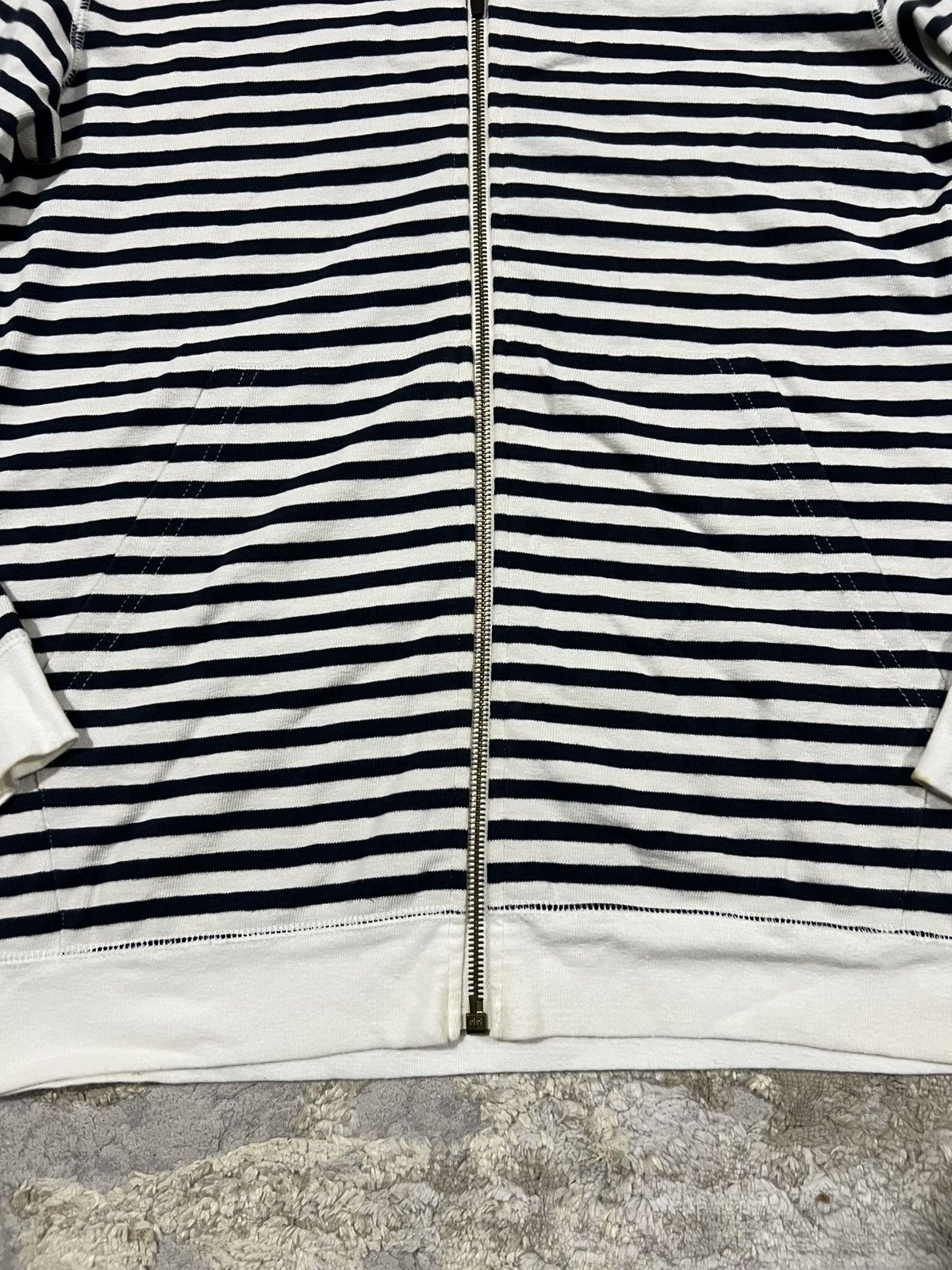 Visvim AW08 Visvim Cubism Rockabilly Stripe Western Full Zip Hoodie Size US L / EU 52-54 / 3 - 5 Thumbnail