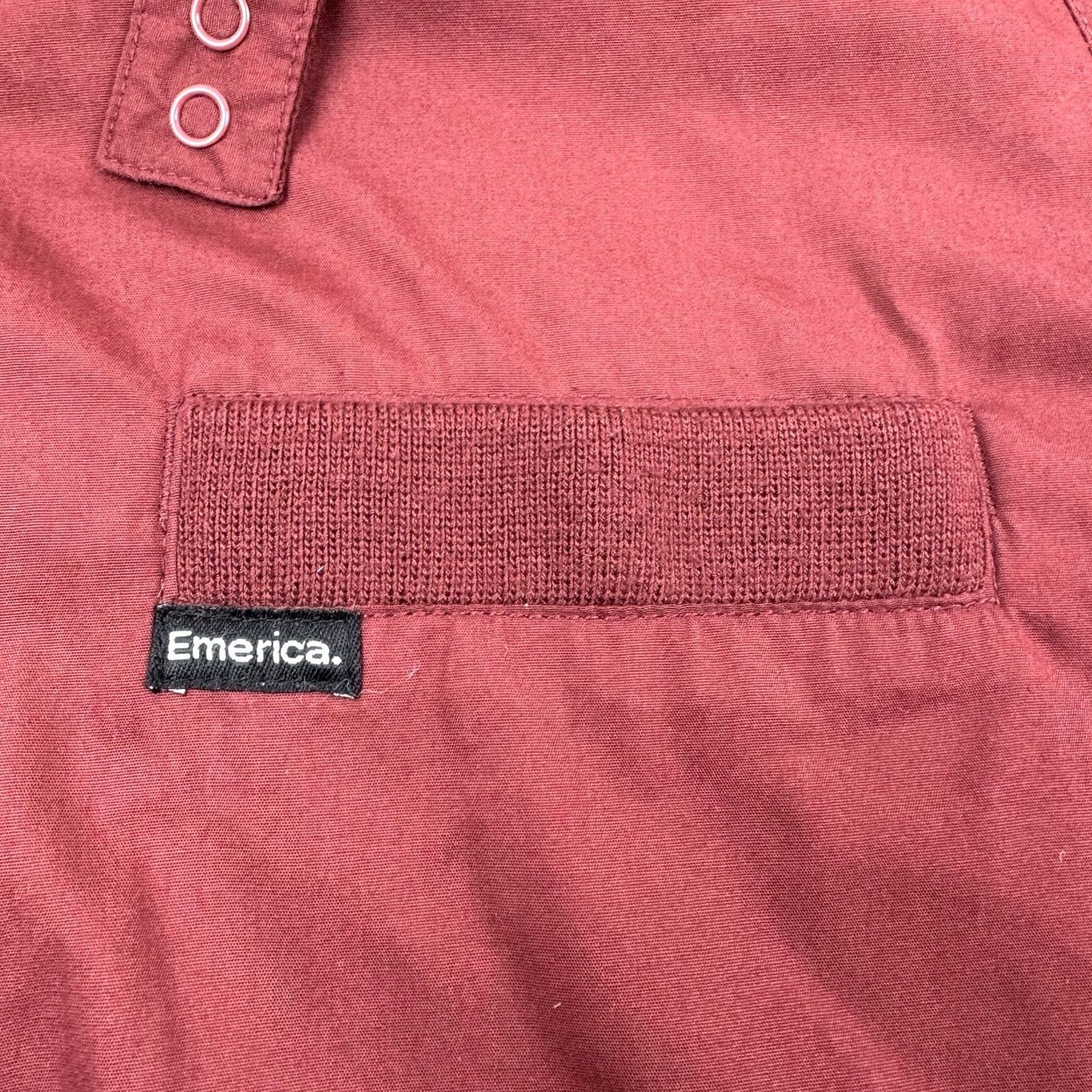 Emerica VINTAGE Emerica Jacket Windbreaker Adult Large Skateboard Members Only Style Y2K Red 90s 80s Hipster Punk Skateboard Mens Size US L / EU 52-54 / 3 - 2 Thumbnail