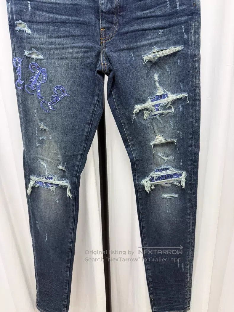 Amiri Amiri Slim Fit Destroyed Denim Pants Size US 32 / EU 48 - 3 Thumbnail