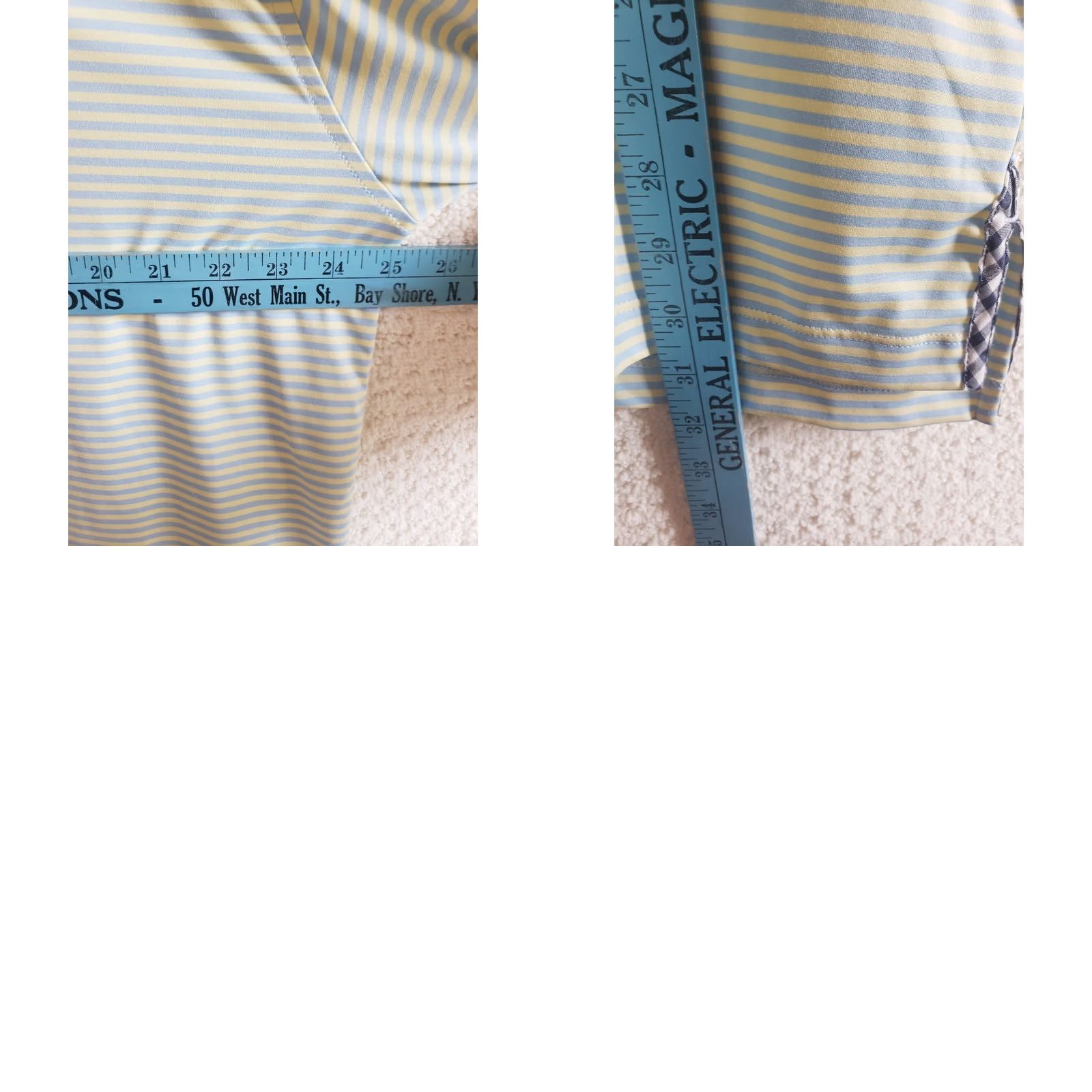 Vintage Bald Head Blues Polo Shirt Short Sleeve Men XL Blue Yellow Striped Chest Logo Golf Polo Shirt Size US XL / EU 56 / 4 - 9 Thumbnail