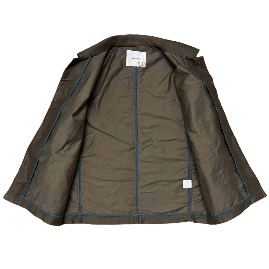 Japanese Brand Vintage Remodel Connect Modified Chore Coat Size US L / EU 52-54 / 3 - 9 Thumbnail