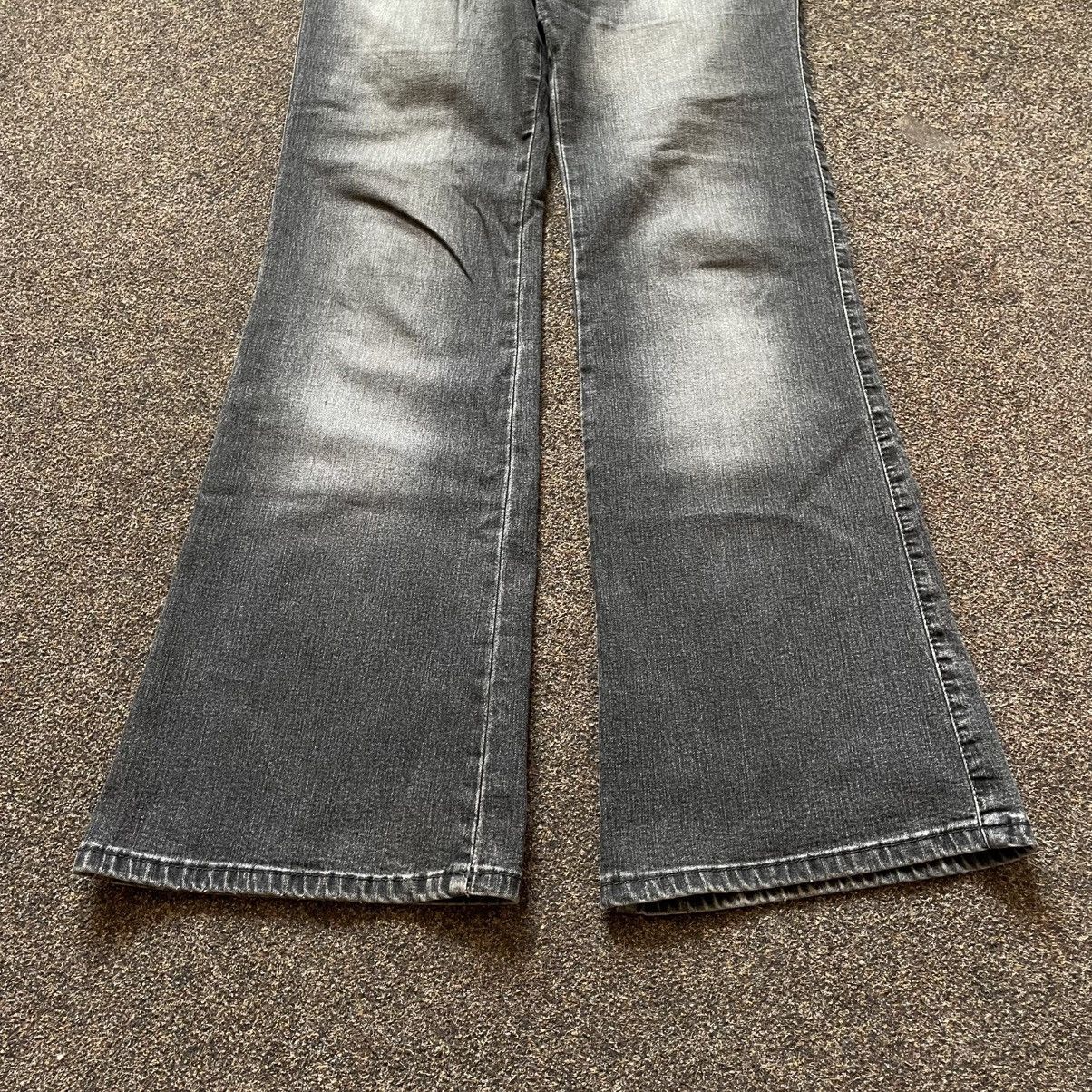 Vintage Vintage Y2K Faded Flare Jeans Bootcut Distressed Skate 31 Size 31" - 2 Thumbnail