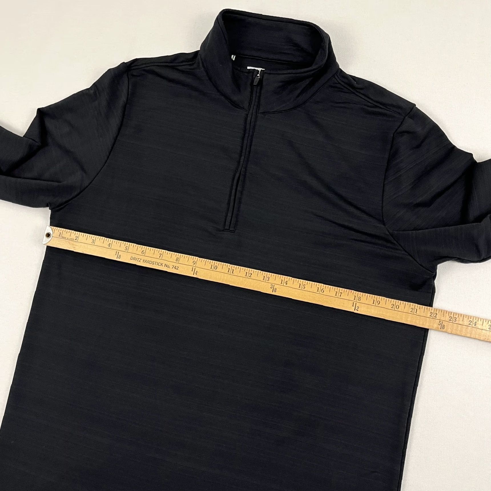 Vintage Criquet Jacket Mens L Black 1/4 Zip Pullover Performance Golf Casual Shirt? Size US L / EU 52-54 / 3 - 6 Thumbnail