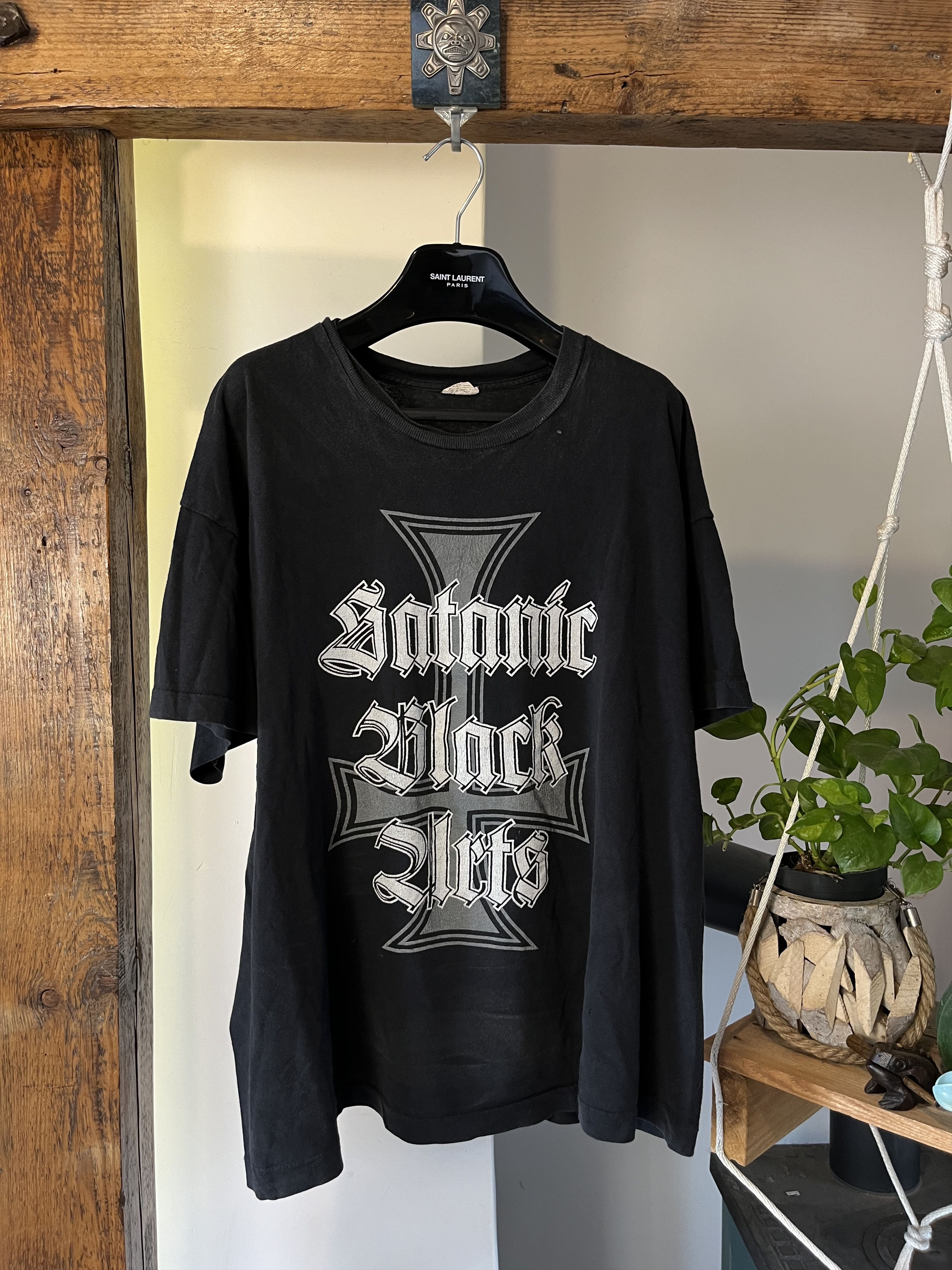 Band Tees × Vintage 90s Metal Band Baphomet Satanic Church of Satan Screen Star Size US XL / EU 56 / 4 - 1 Thumbnail