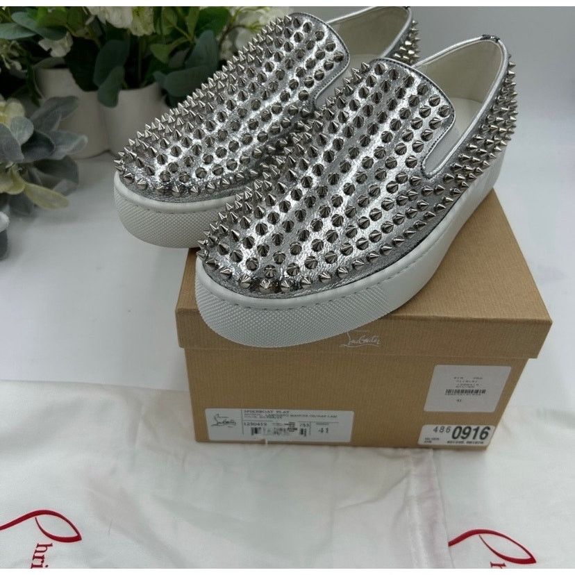 Christian Louboutin Christian Louboutin spike boat, leather sneakers size 41 Size US 8 / EU 41 - 5 Thumbnail