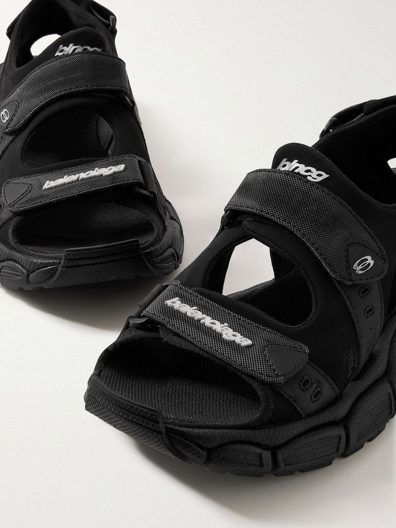 Balenciaga o1srvl11e0226 3XL Sandals In Black Size US 9 / EU 42 - 5 Thumbnail