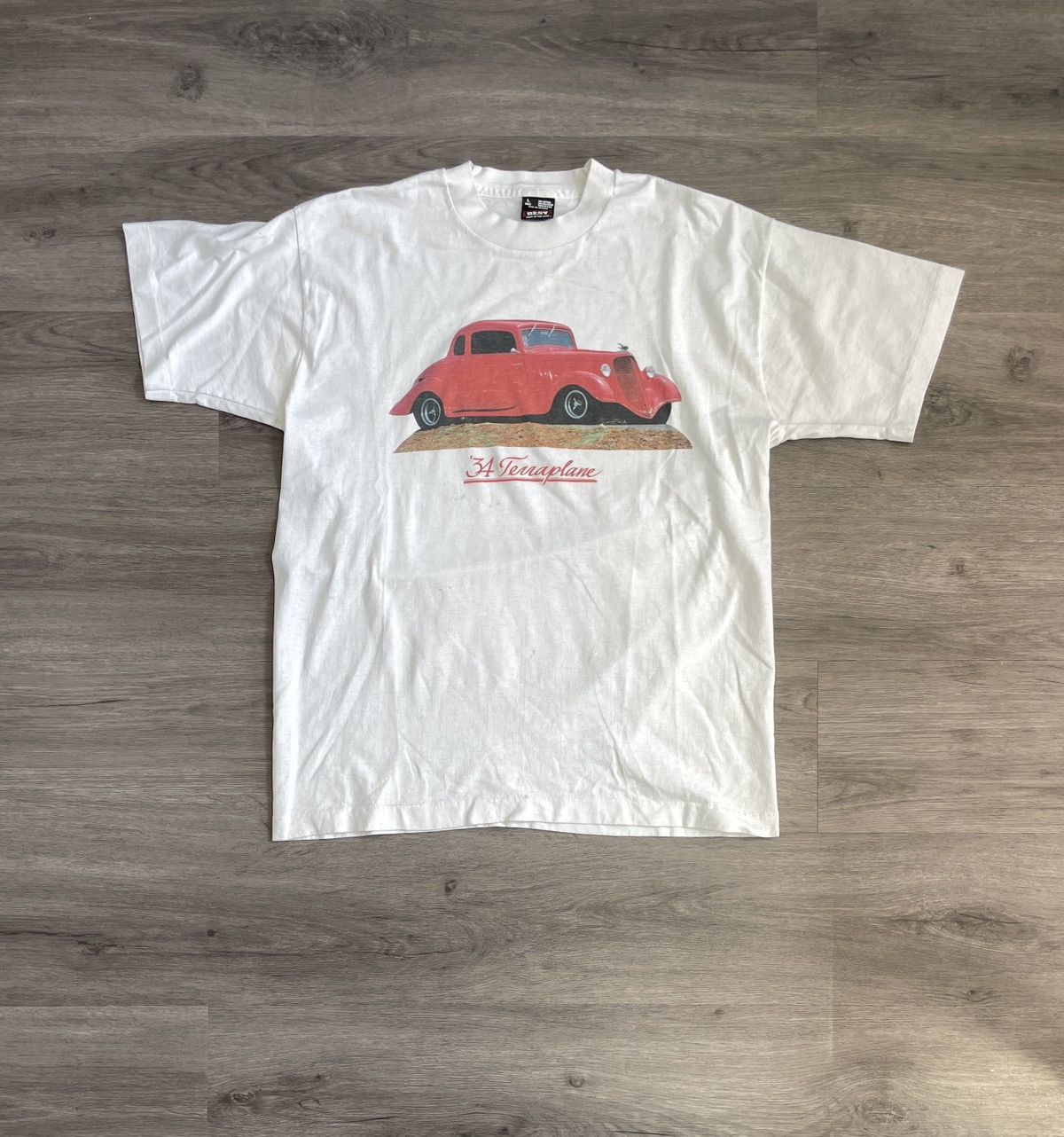 Fruit Of The Loom × Vintage Vintage Fruit of the Loom “34’ Terraplane” T-Shirt (Sz. L) Size US L / EU 52-54 / 3 - 1 Thumbnail