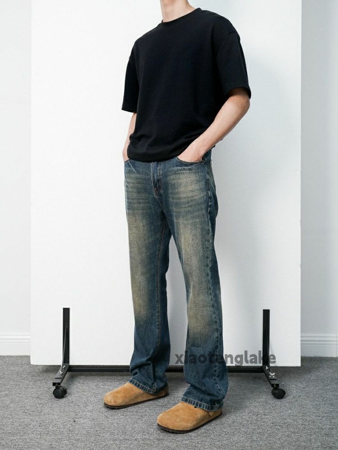 Jean × Vintage washed faded cleanfit yuppie y2k bootcut flared jeans Size US 32 / EU 48 - 8 Thumbnail