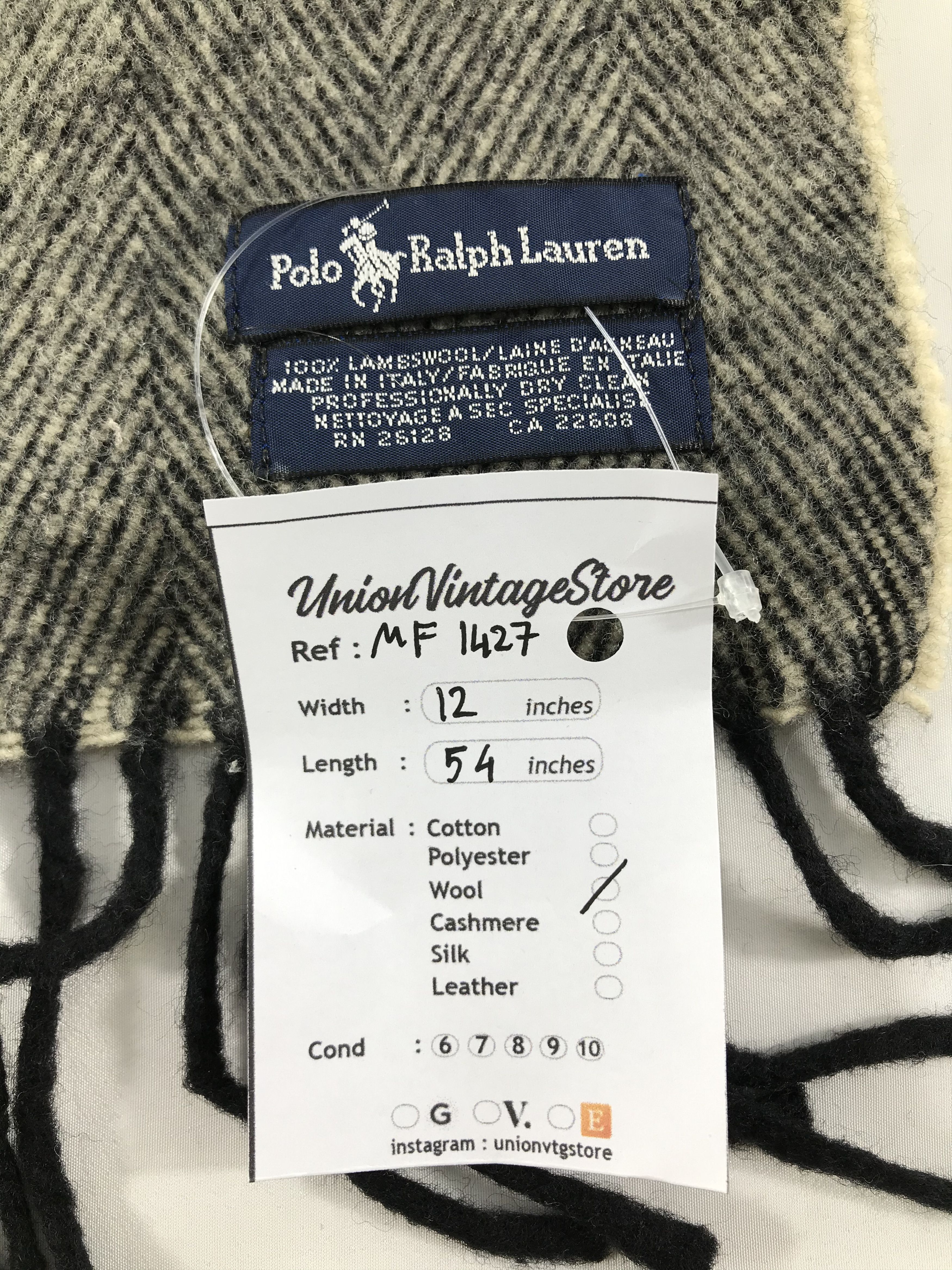 Polo Ralph Lauren Vintage Polo Ralph Lauren Scarf/Muffler/Neckwear MF1427 Size ONE SIZE - 5 Thumbnail