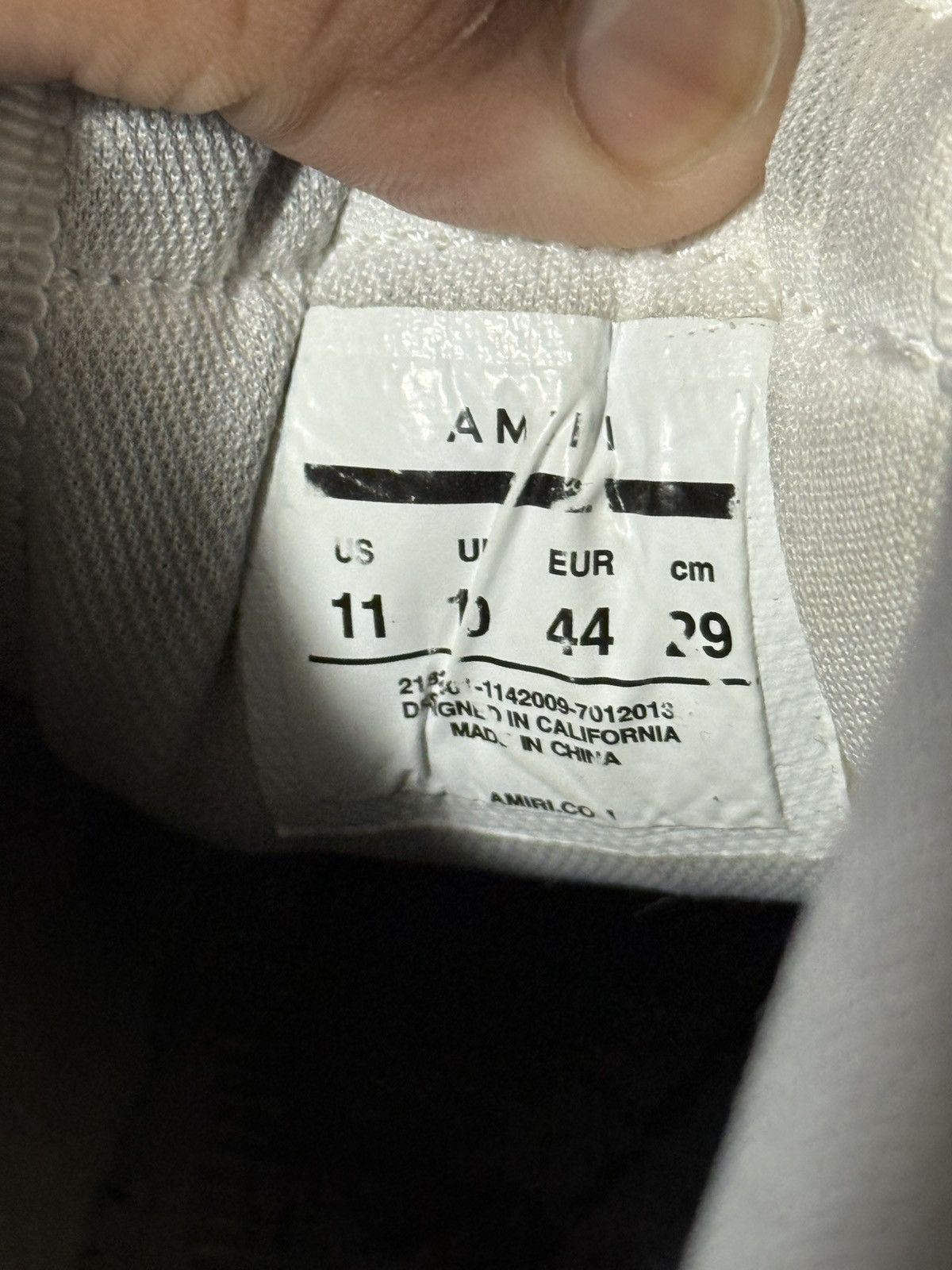 Amiri Amiri Skeleton Low Size 11 Grey Size US 11 / EU 44 - 16 Thumbnail