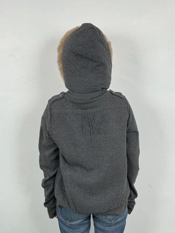 Marc Jacobs Marc Jacobs Grey Napoleon Fur Buttoned Hooded Sweater Size US S / EU 44-46 / 1 - 3 Thumbnail