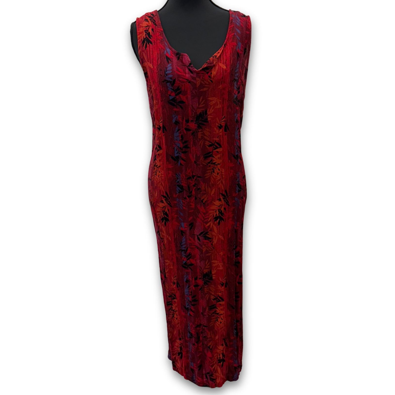 Vintage Vintage Sleeveless Floral Maxi Dress | Sag Harbor Size XL / US 12-14 / IT 48-50 - 1 Thumbnail
