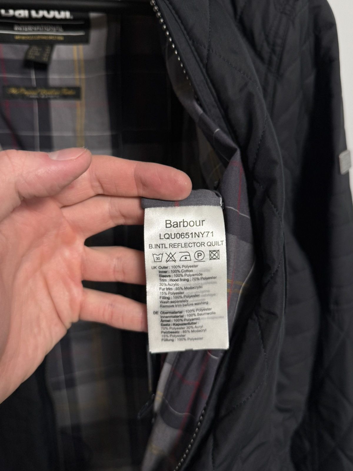 Barbour Barbour B.INTL Quilt Long Sleeve Jacket Hooded Fur Trim Wom Size L / US 10 / IT 46 - 13 Thumbnail