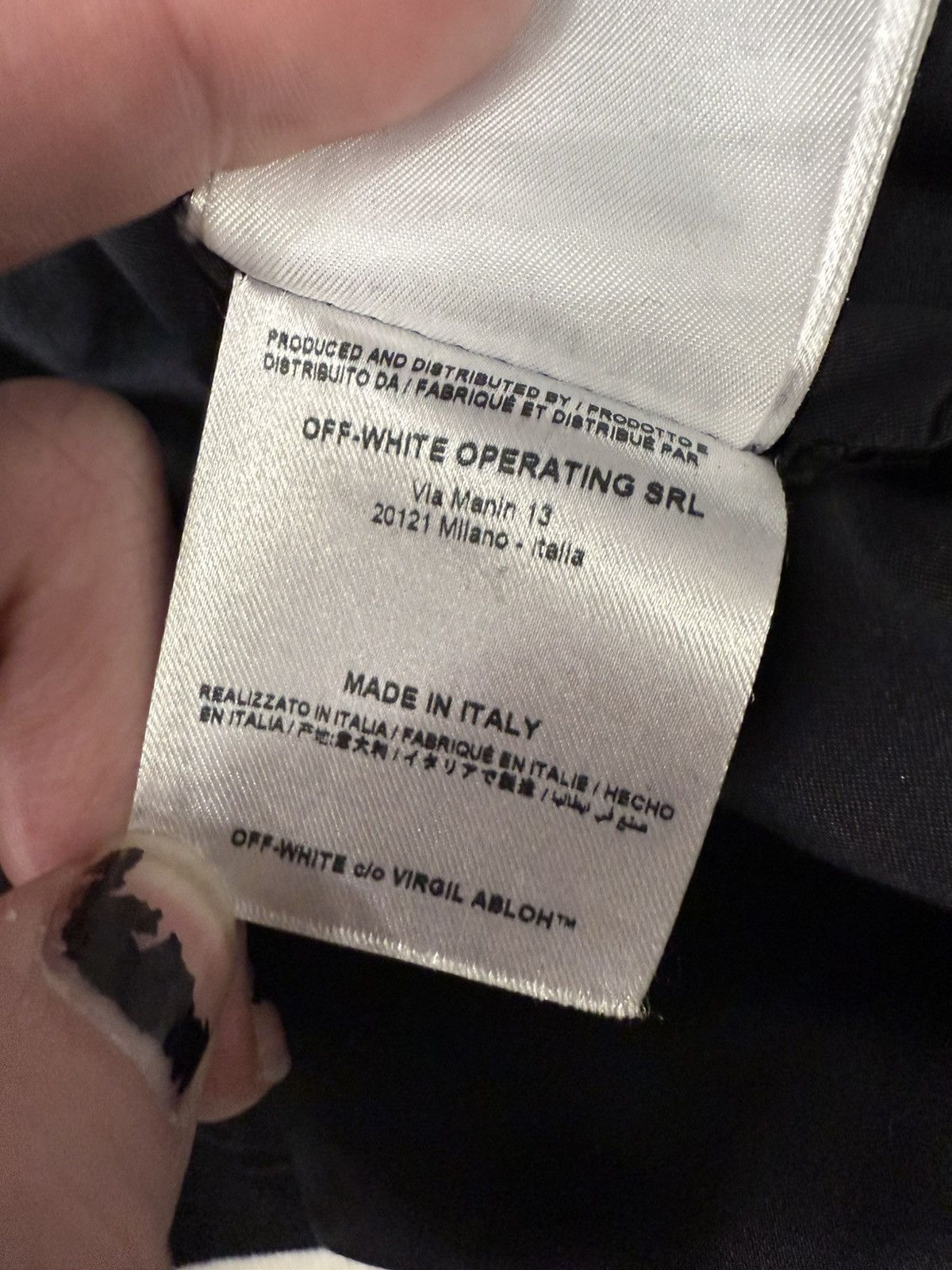 Off-White OFF WHITE Black Wool Corduroy Varsity Jacket Size US XXS / EU 40 - 5 Thumbnail